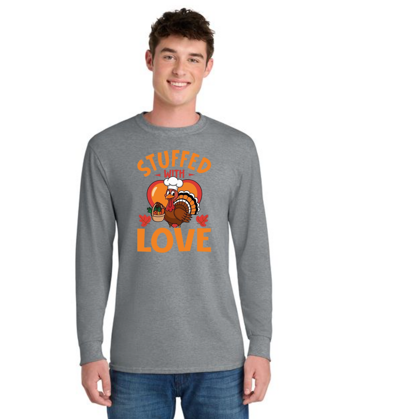 THANKSGIVING PC54LS Port & Company® Long Sleeve Core Cotton Tee 56