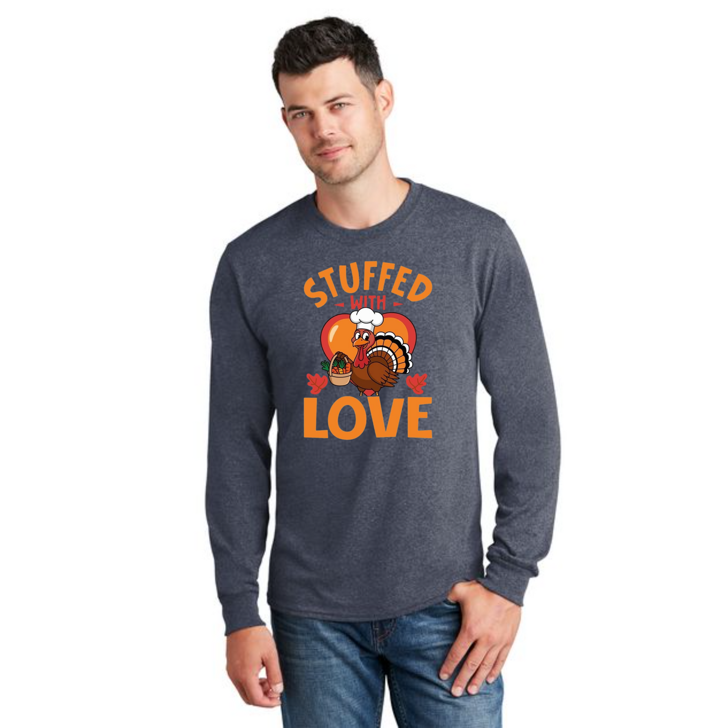 THANKSGIVING PC54LS Port & Company® Long Sleeve Core Cotton Tee 56