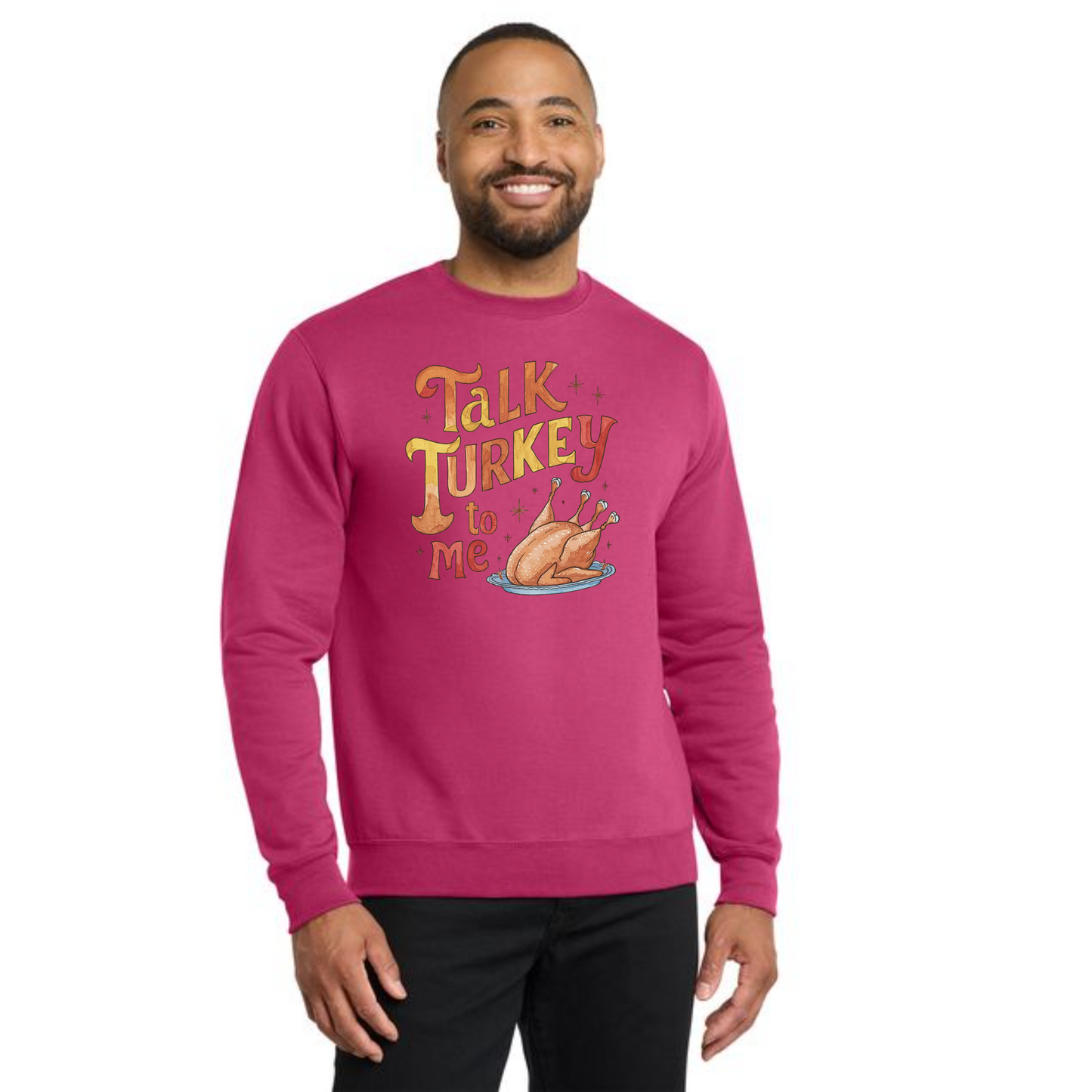 THANKSGIVING PC78 Port & Company® Core Fleece Crewneck Sweatshirt 57