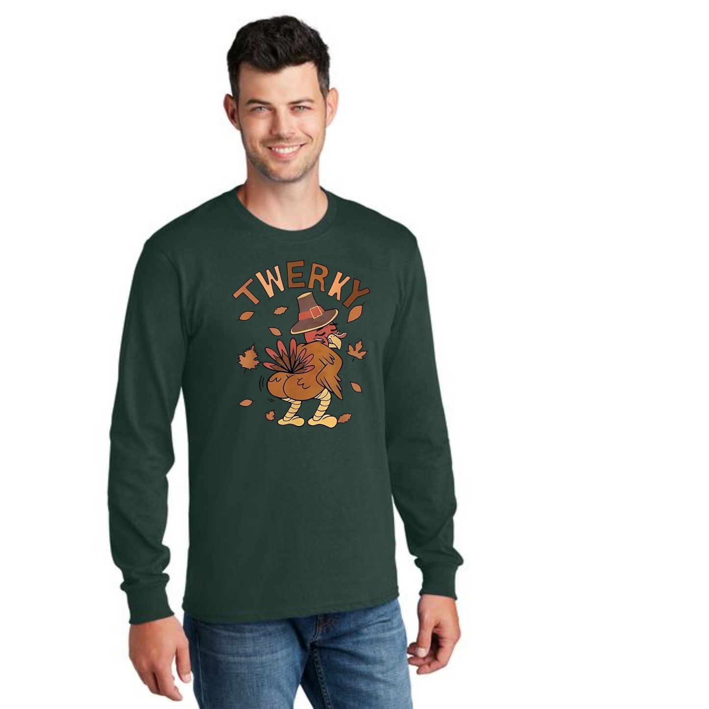THANKSGIVING PC54LS Port & Company® Long Sleeve Core Cotton Tee 60