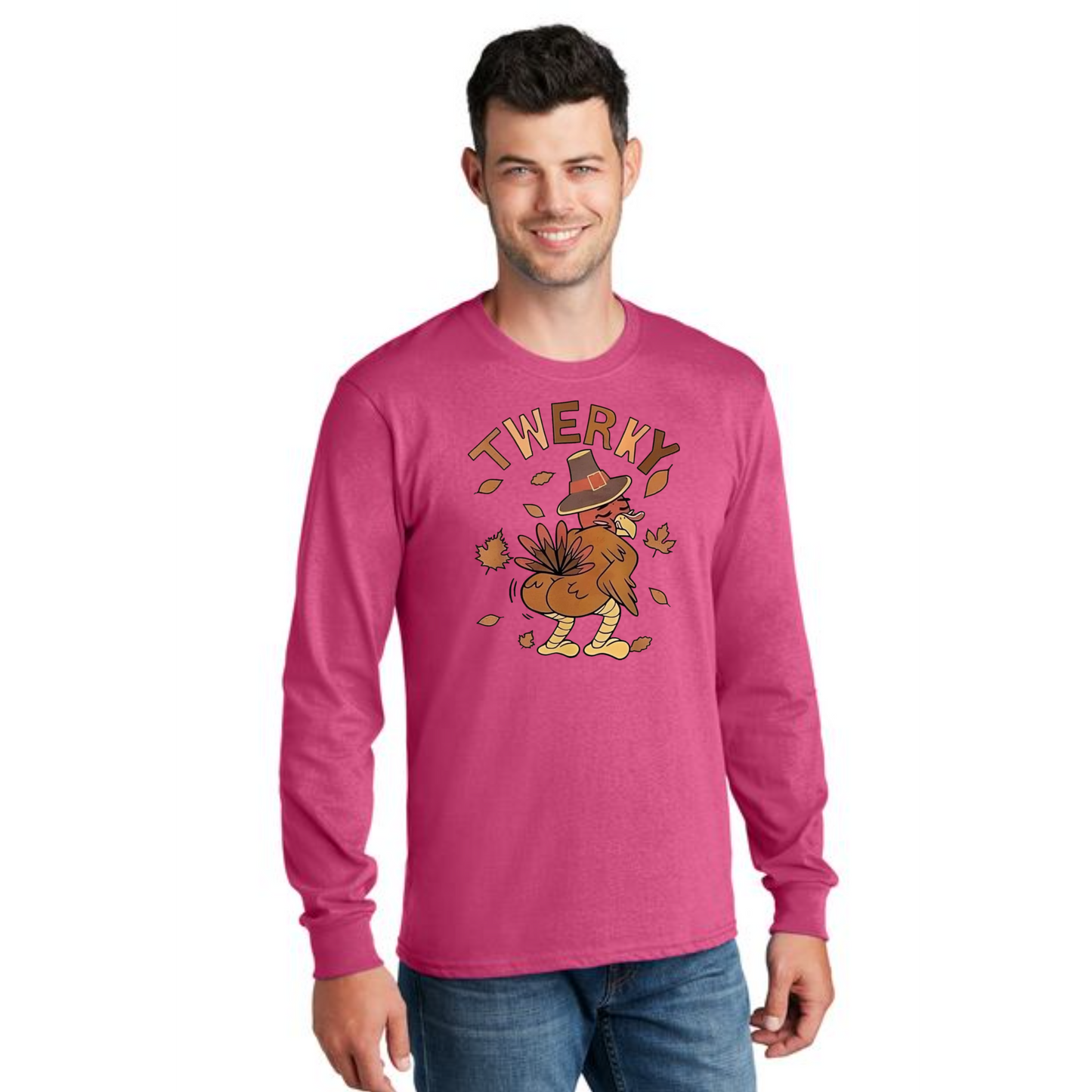 THANKSGIVING PC54LS Port & Company® Long Sleeve Core Cotton Tee 60