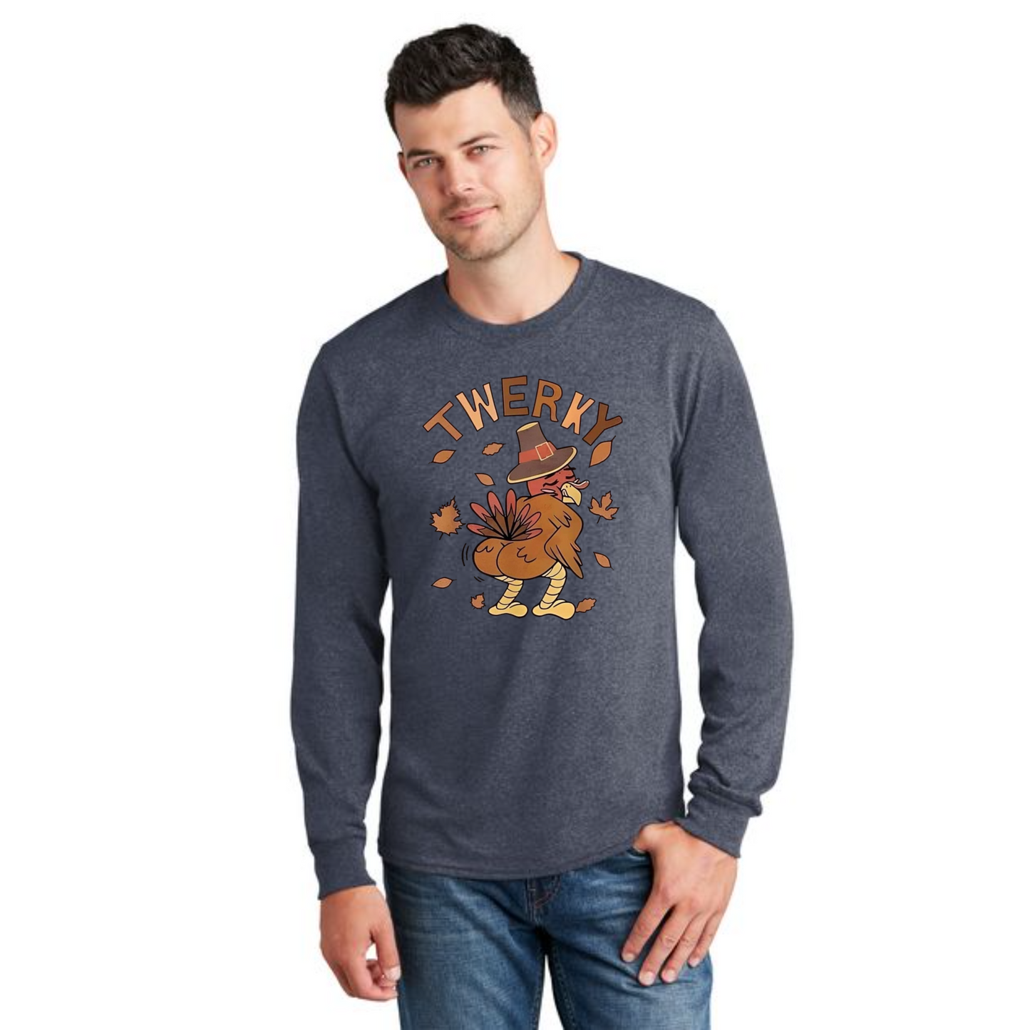 THANKSGIVING PC54LS Port & Company® Long Sleeve Core Cotton Tee 60