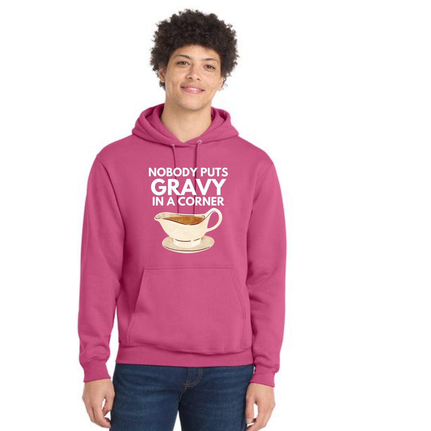 THANKSGIVING Port & Company® Core Fleece Pullover Hooded Sweatshirt 8