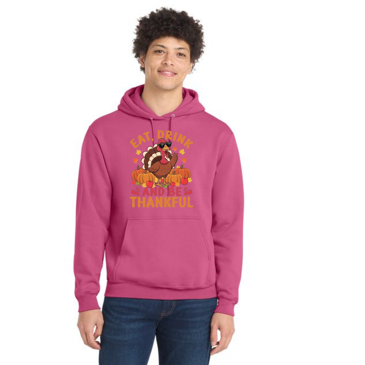 THANKSGIVING Port & Company® Core Fleece Pullover Hooded Sweatshirt 63