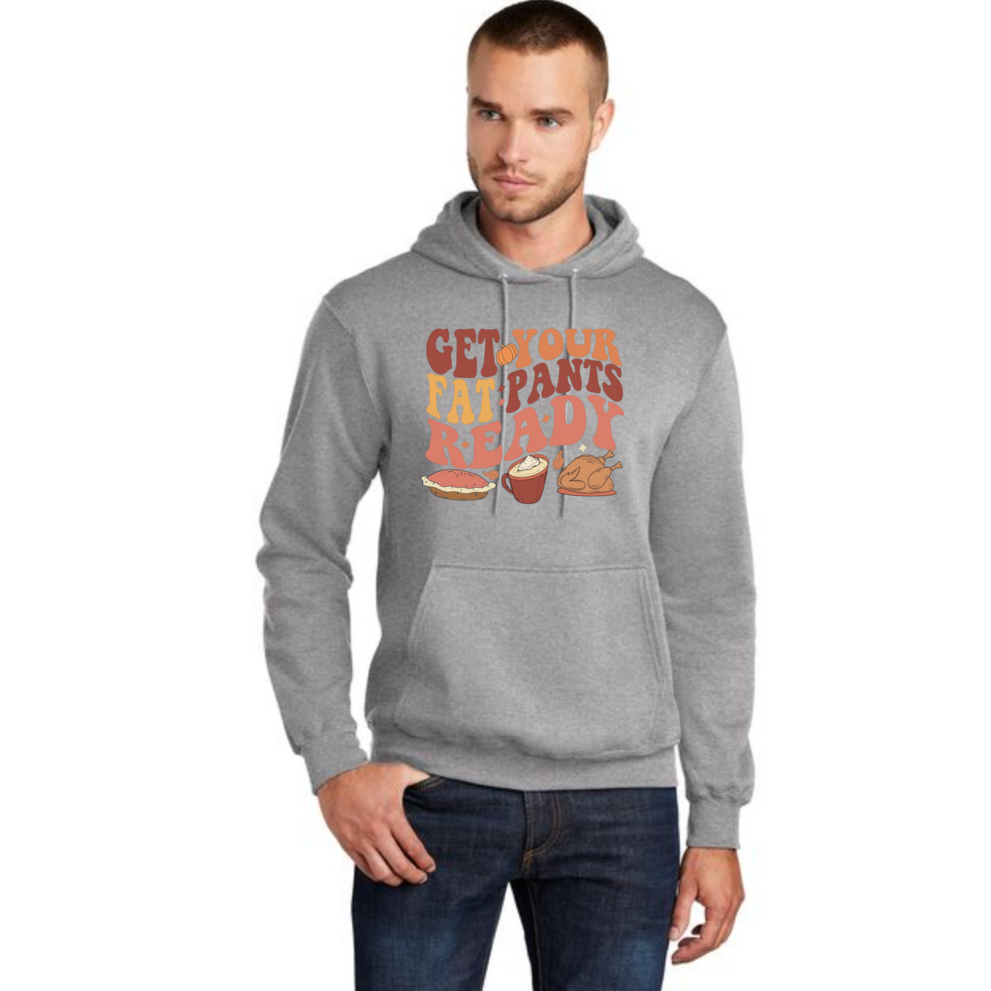 THANKSGIVING Port & Company® Core Fleece Pullover Hooded Sweatshirt 64