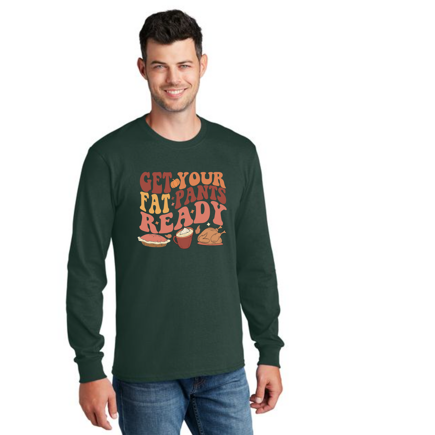 THANKSGIVING PC54LS Port & Company® Long Sleeve Core Cotton Tee 64