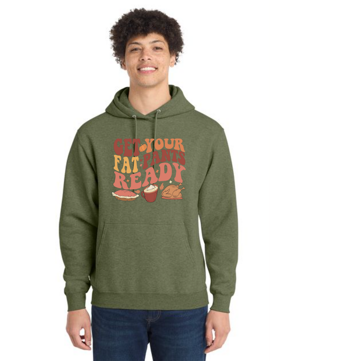 THANKSGIVING Port & Company® Core Fleece Pullover Hooded Sweatshirt 64