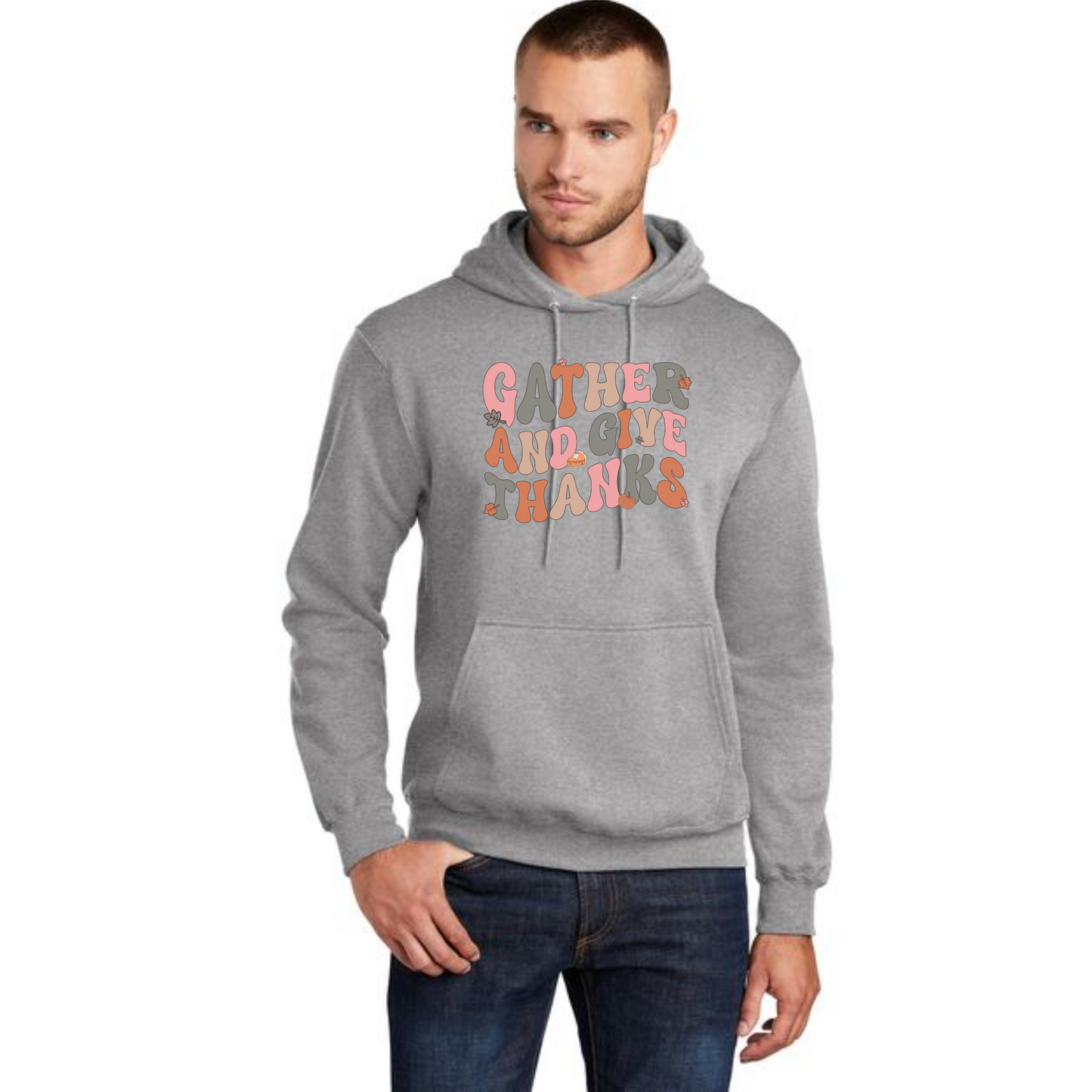 THANKSGIVING Port & Company® Core Fleece Pullover Hooded Sweatshirt 65
