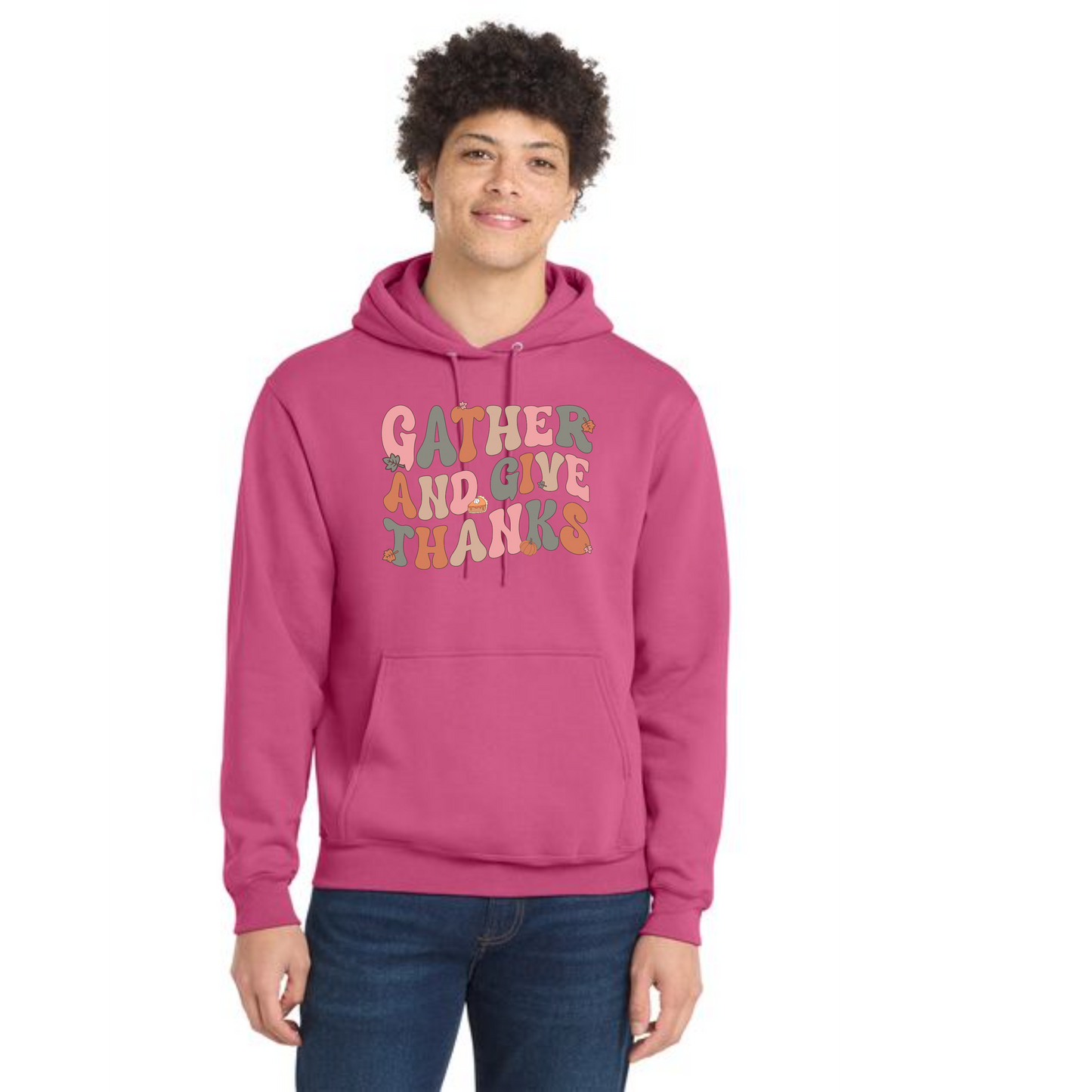 THANKSGIVING Port & Company® Core Fleece Pullover Hooded Sweatshirt 65