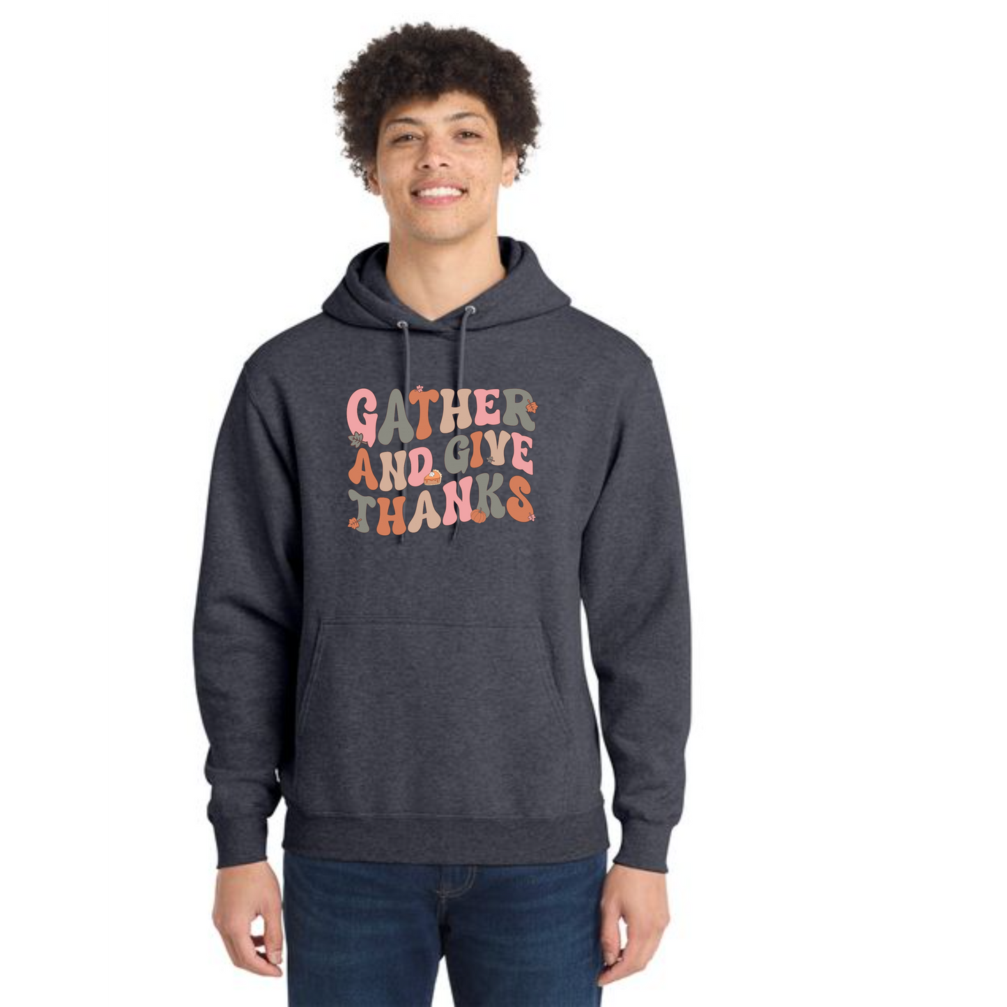 THANKSGIVING Port & Company® Core Fleece Pullover Hooded Sweatshirt 65