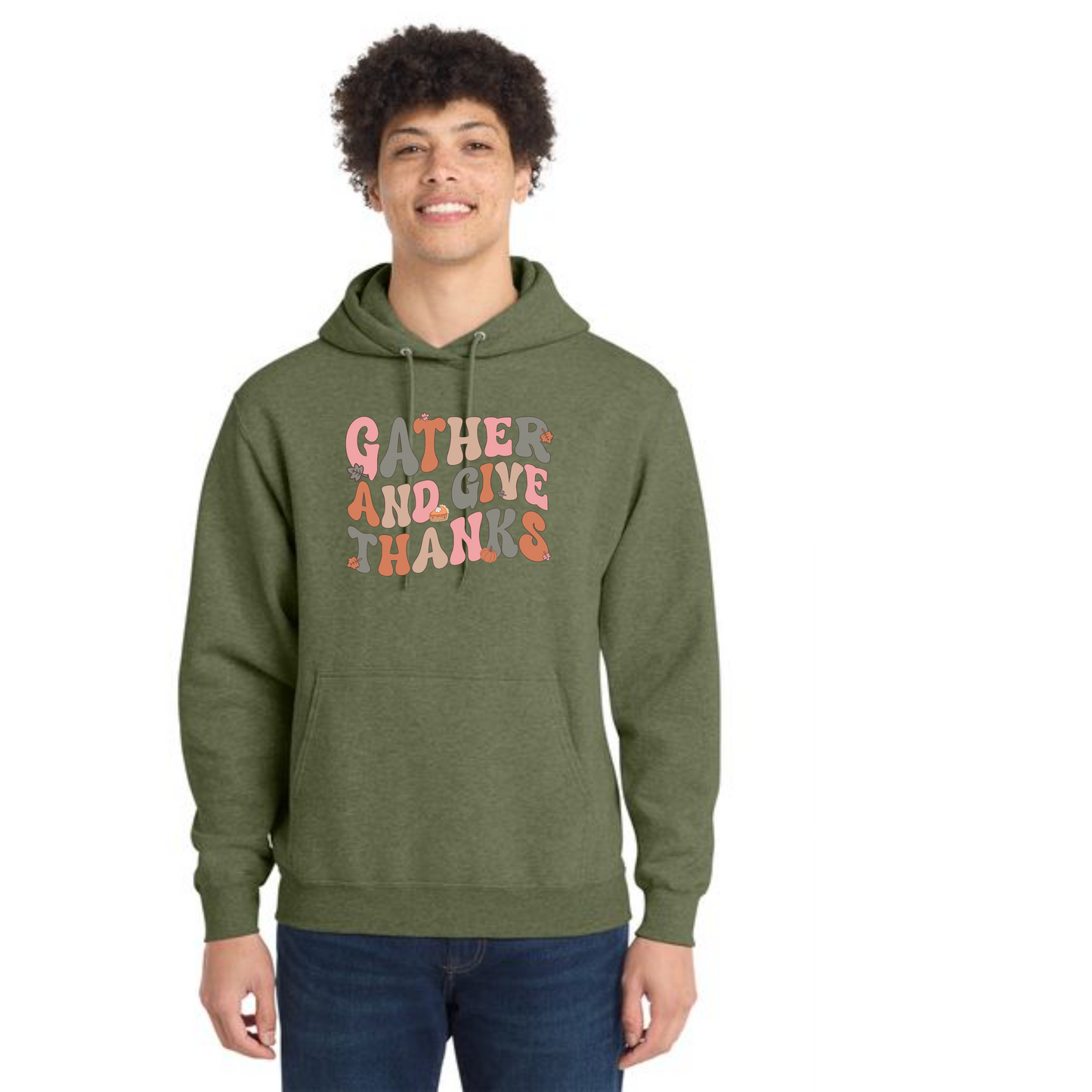 THANKSGIVING Port & Company® Core Fleece Pullover Hooded Sweatshirt 65