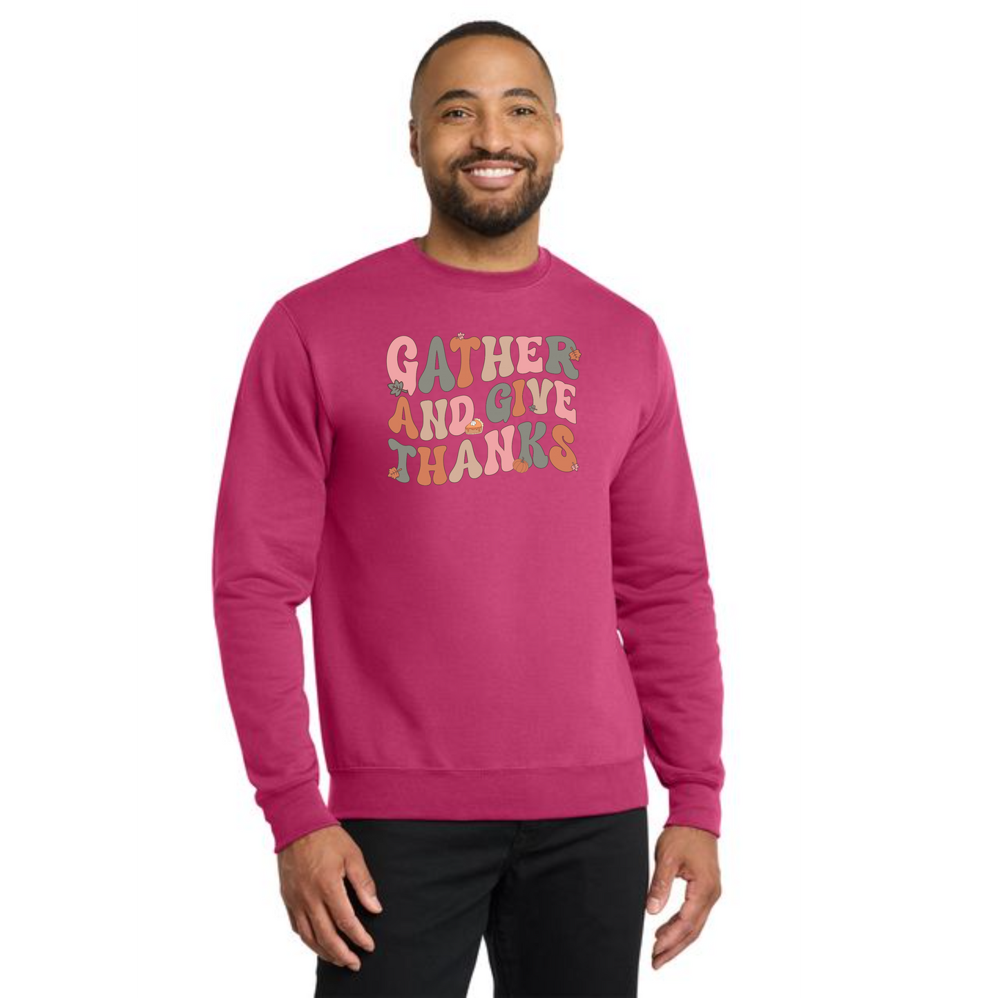 THANKSGIVING PC78 Port & Company® Core Fleece Crewneck Sweatshirt 65