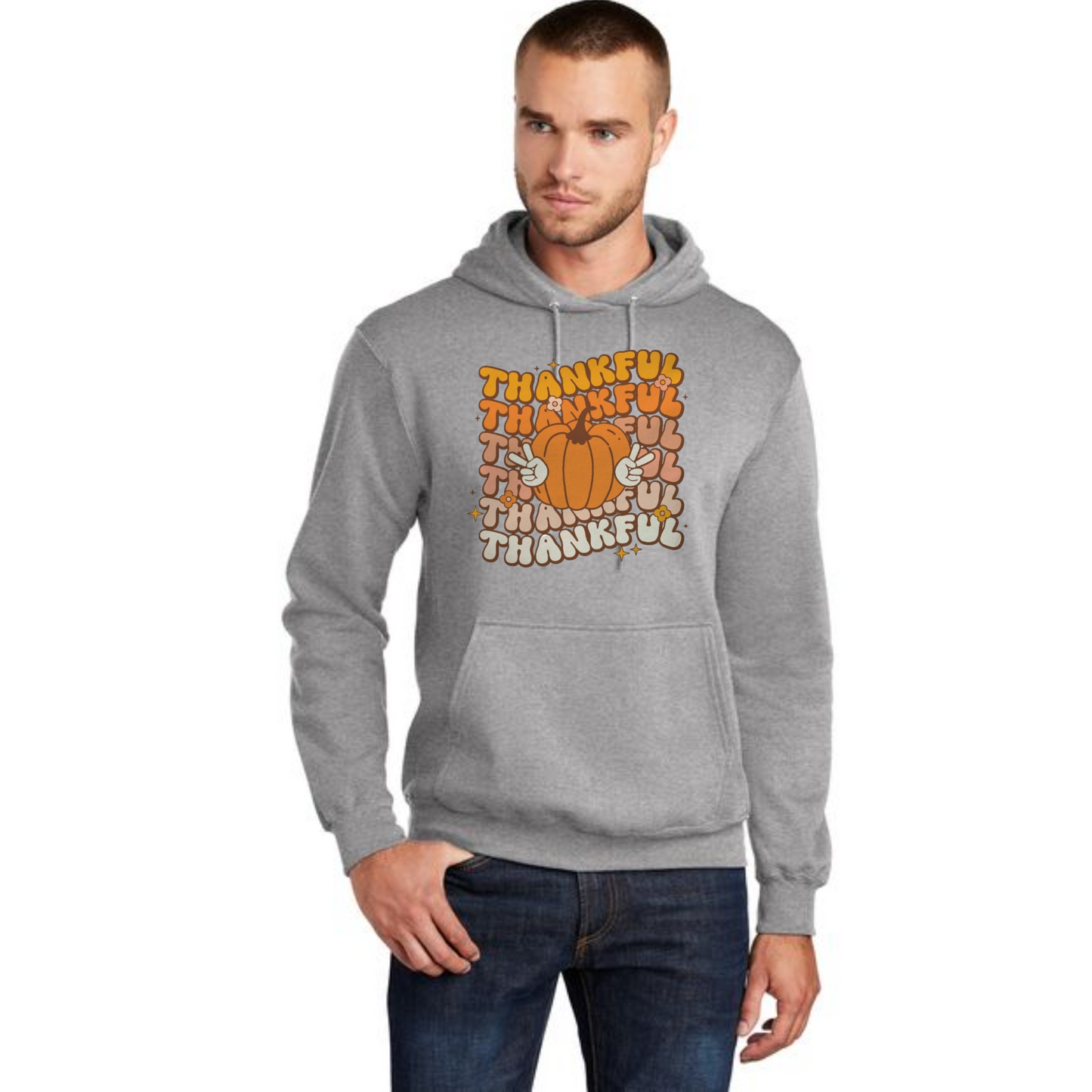 THANKSGIVING Port & Company® Core Fleece Pullover Hooded Sweatshirt 66