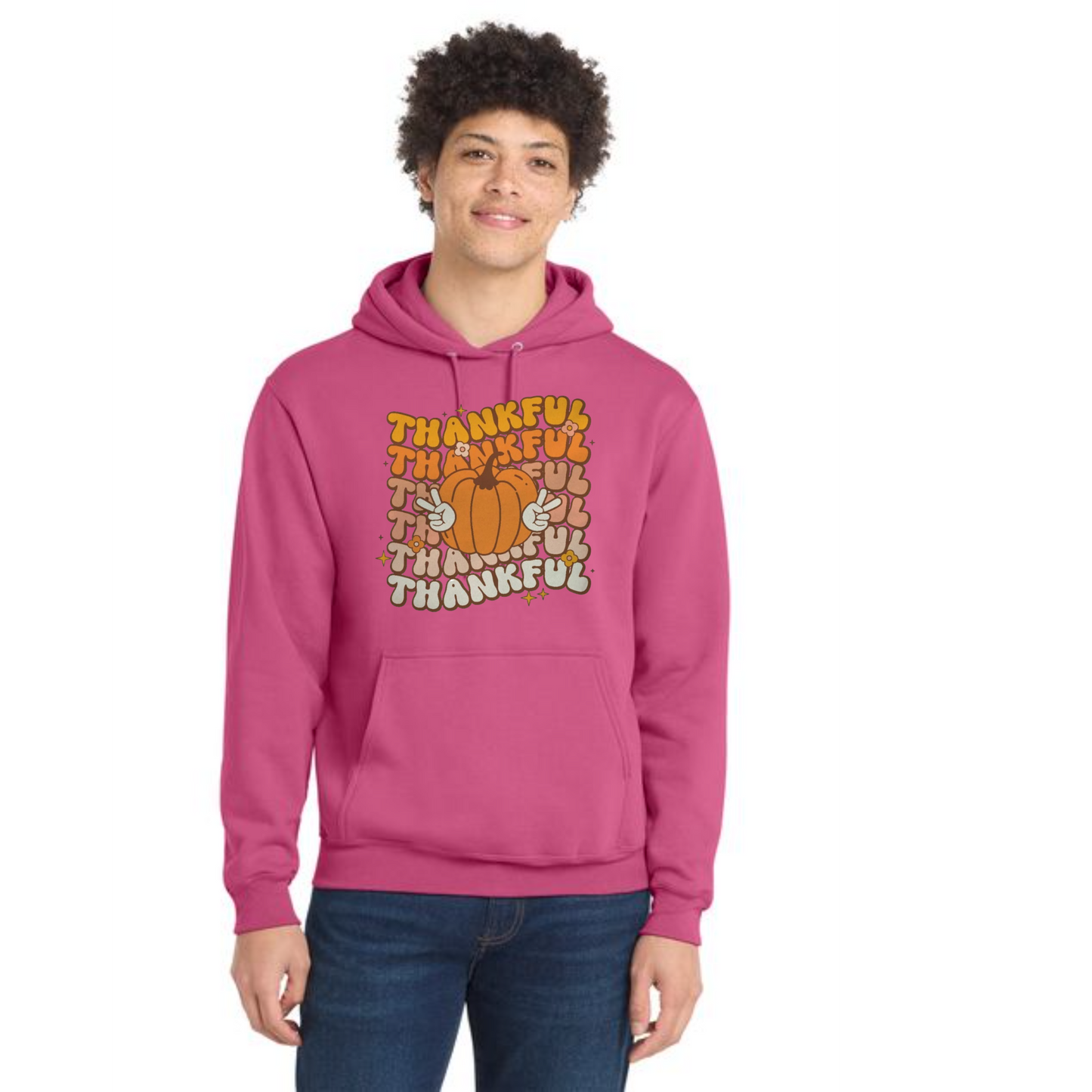 THANKSGIVING Port & Company® Core Fleece Pullover Hooded Sweatshirt 66