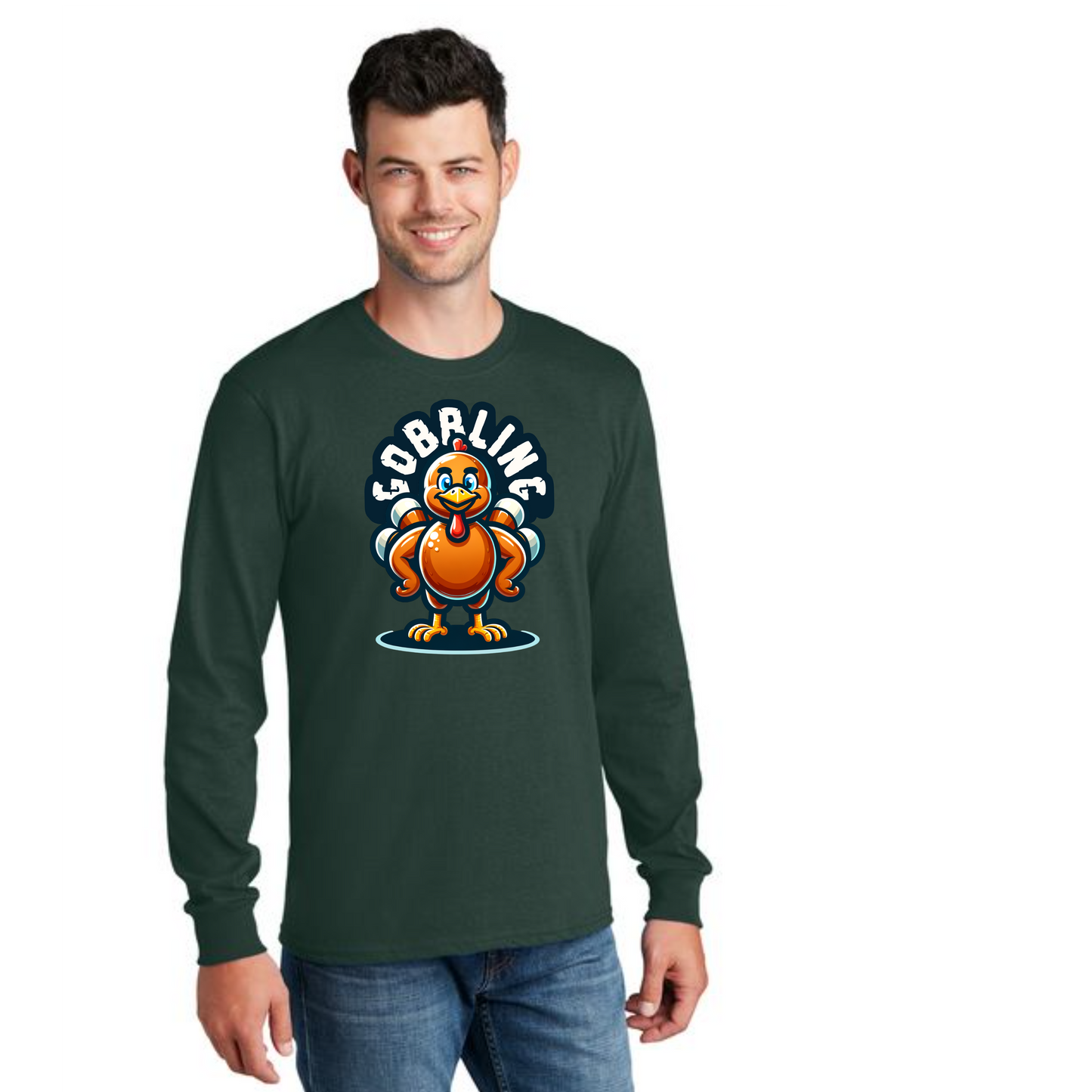 THANKSGIVING PC54LS Port & Company® Long Sleeve Core Cotton Tee 67