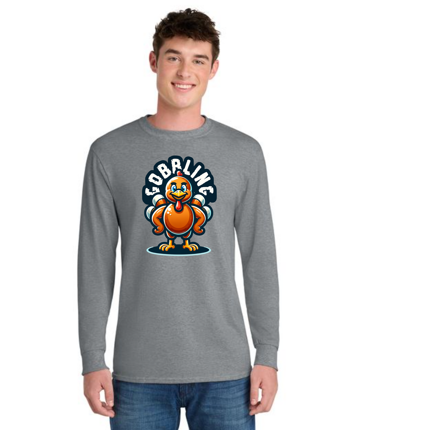 THANKSGIVING PC54LS Port & Company® Long Sleeve Core Cotton Tee 67