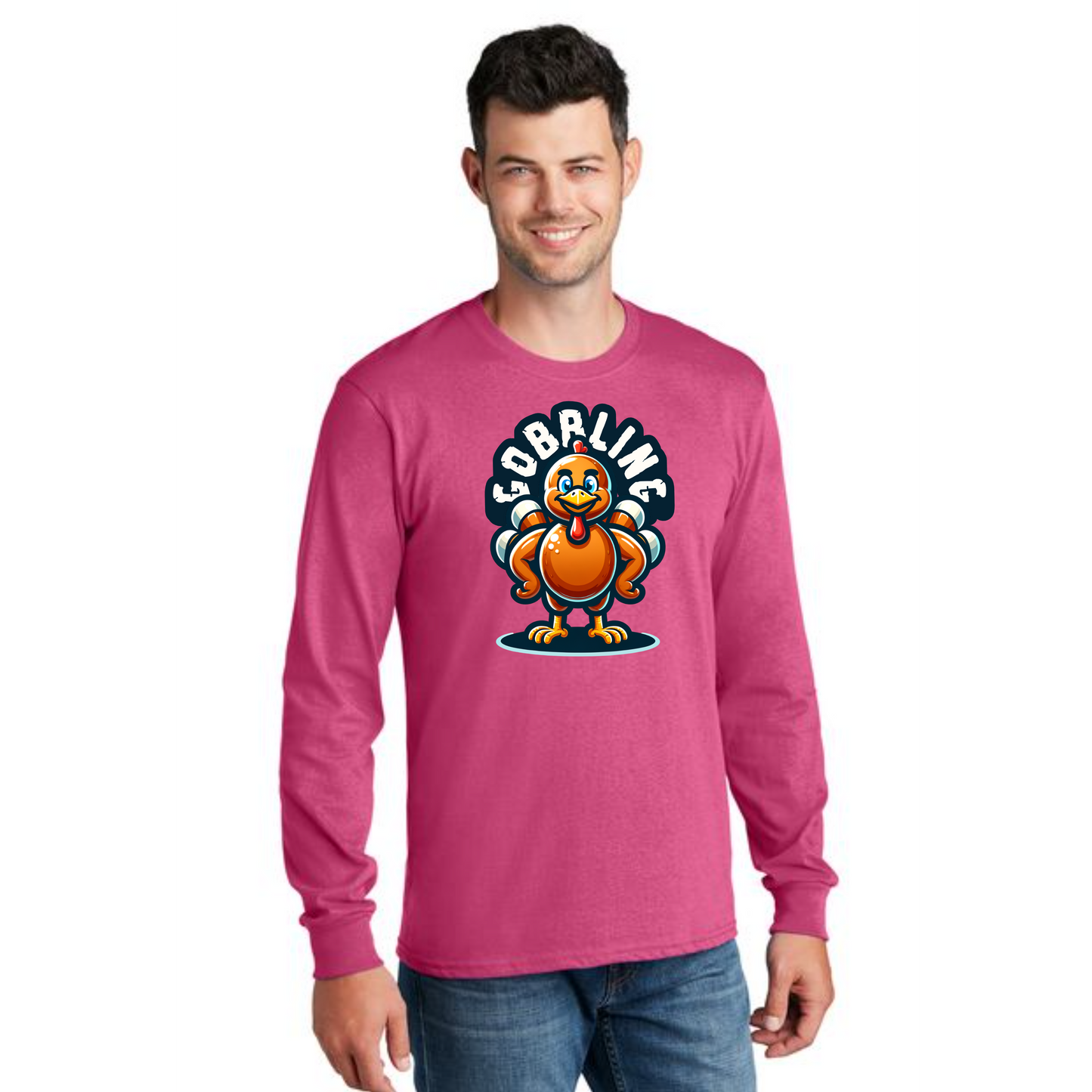 THANKSGIVING PC54LS Port & Company® Long Sleeve Core Cotton Tee 67