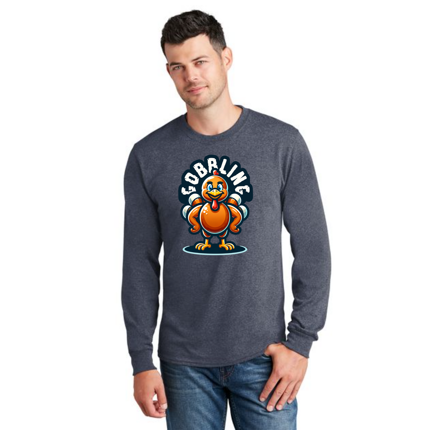 THANKSGIVING PC54LS Port & Company® Long Sleeve Core Cotton Tee 67
