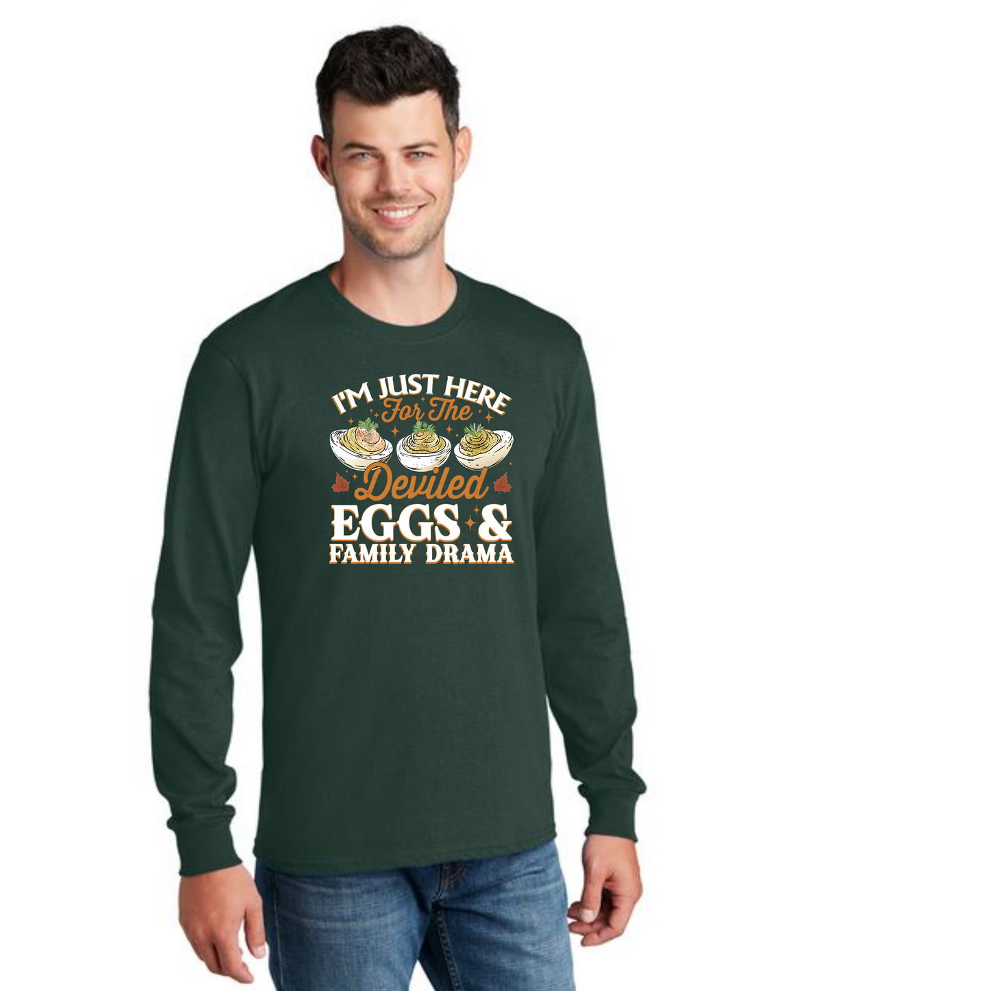 THANKSGIVING PC54LS Port & Company® Long Sleeve Core Cotton Tee 68