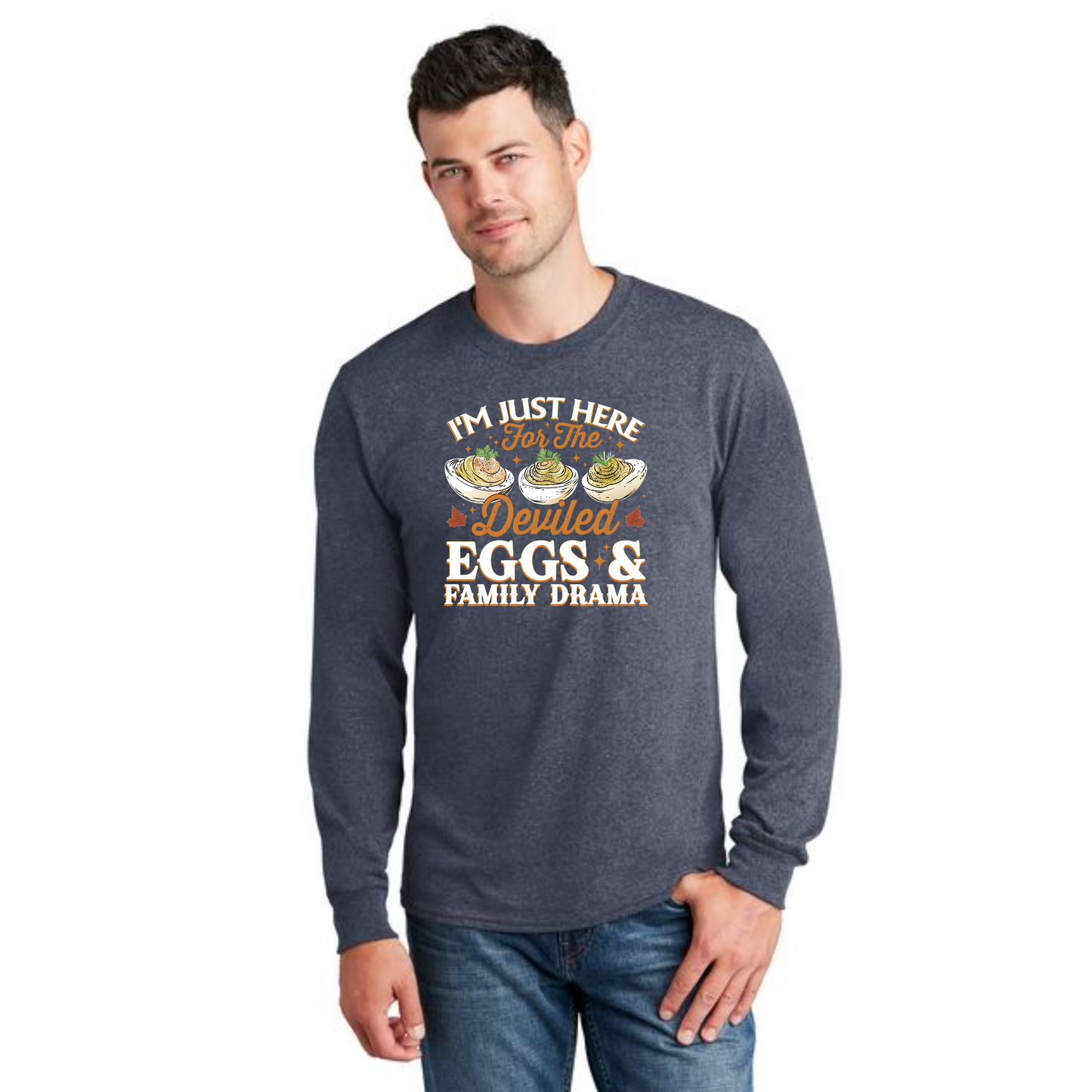 THANKSGIVING PC54LS Port & Company® Long Sleeve Core Cotton Tee 68