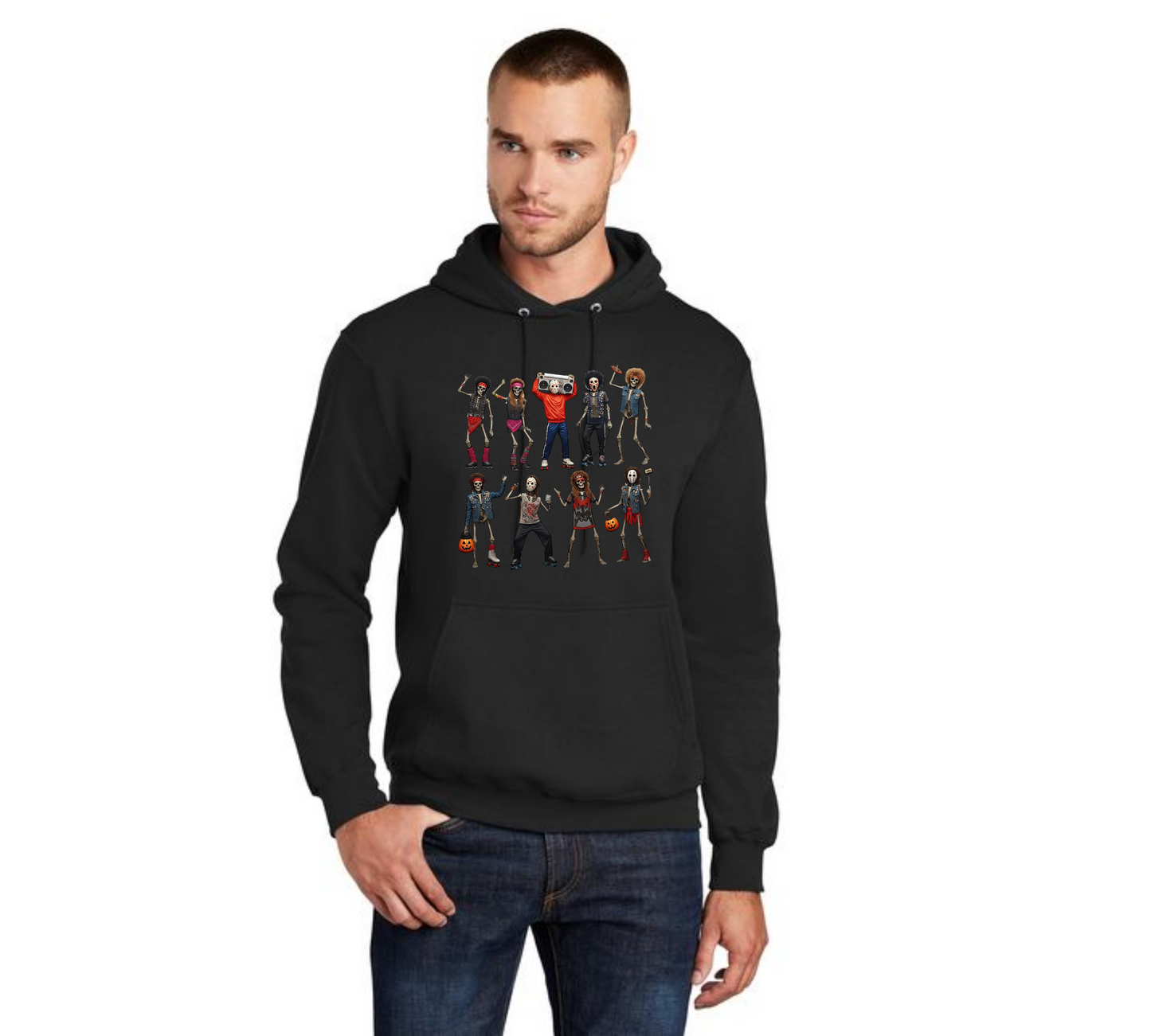 HALLOWEEN PC78H Port & Company® Core Fleece Pullover Hooded Sweatshirt HW-78