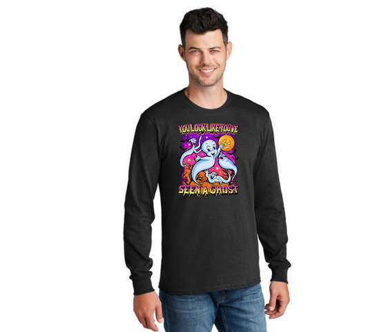 HALLOWEEN PC55LS Port & Company® Long Sleeve Core Cotton Tee HW-84