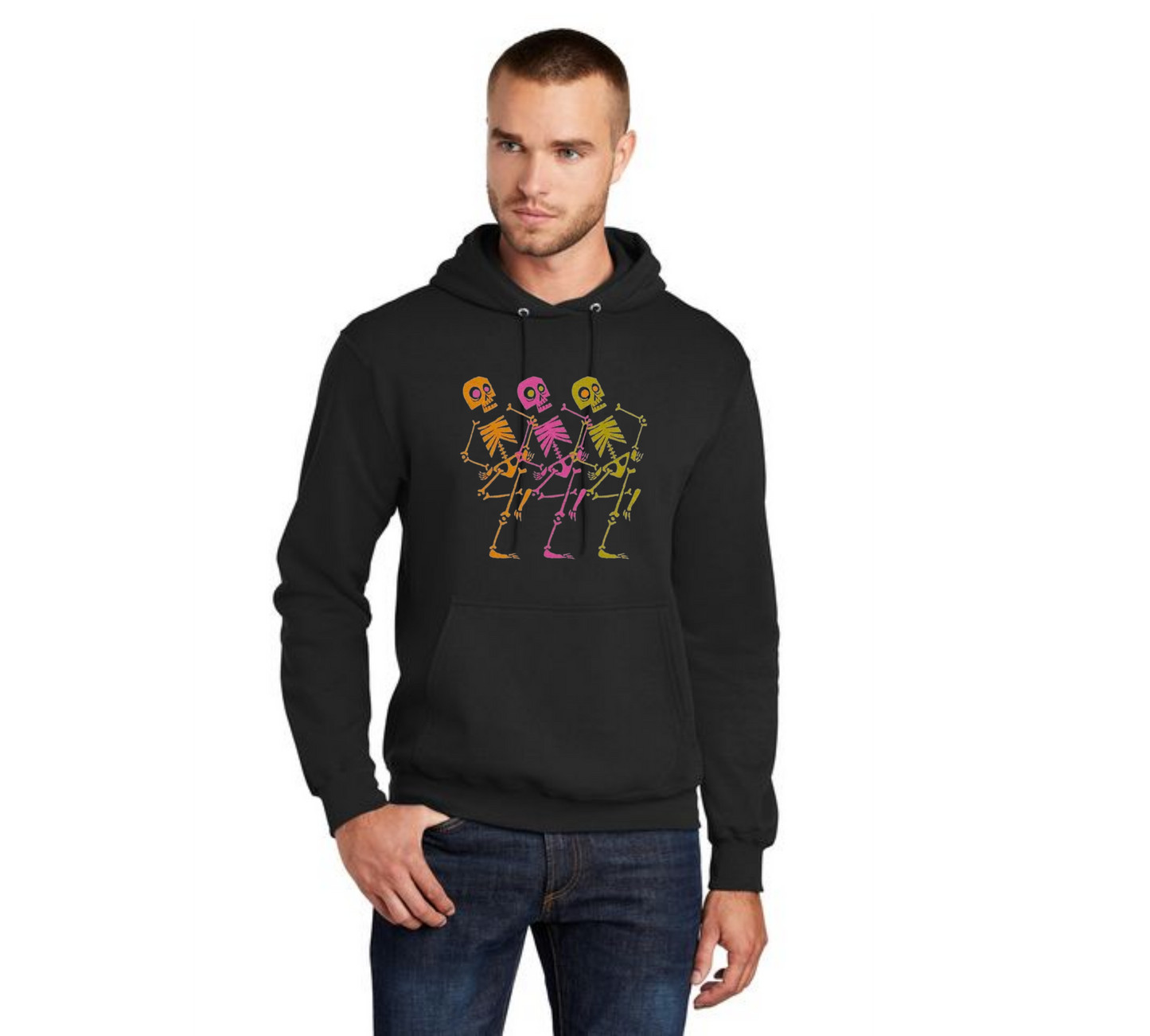 HALLOWEEN PC78H Port & Company® Core Fleece Pullover Hooded Sweatshirt HW-91
