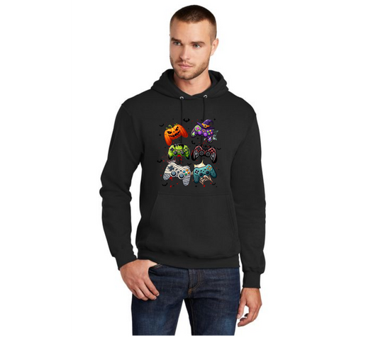 HALLOWEEN PC78H Port & Company® Core Fleece Pullover Hooded Sweatshirt HW-90