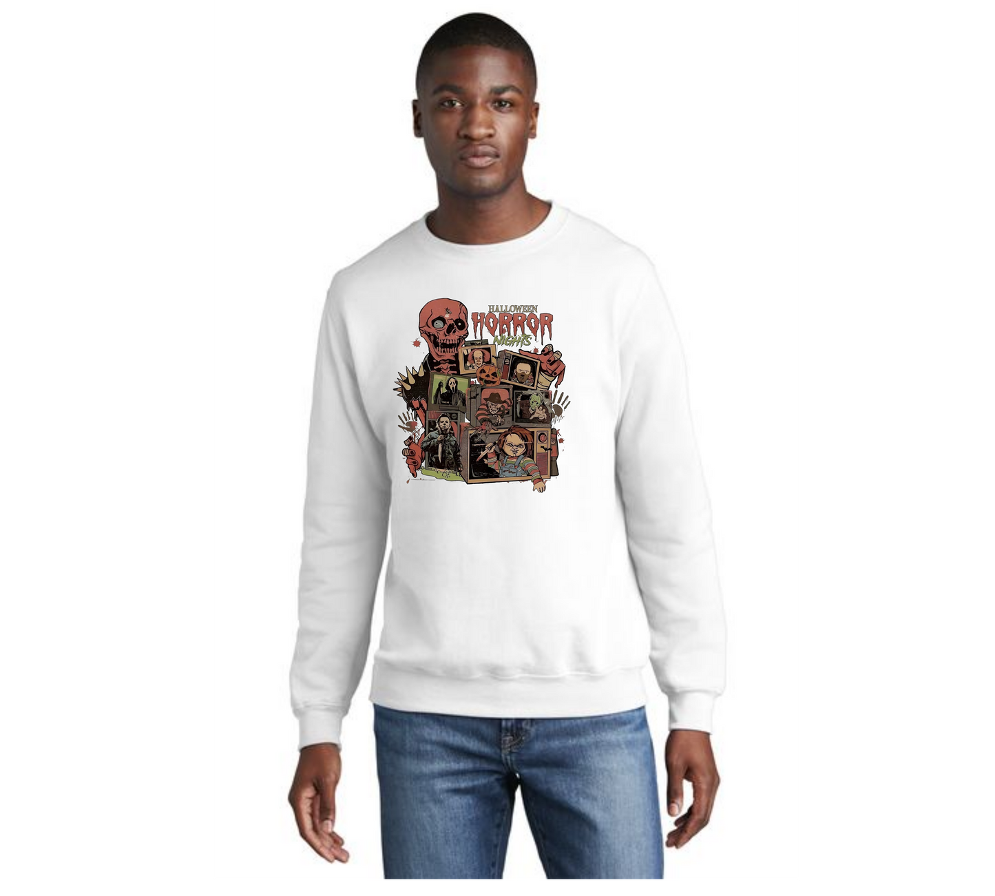 HALLOWEEN Port & Company® Core Fleece Crewneck Sweatshirt HW-80