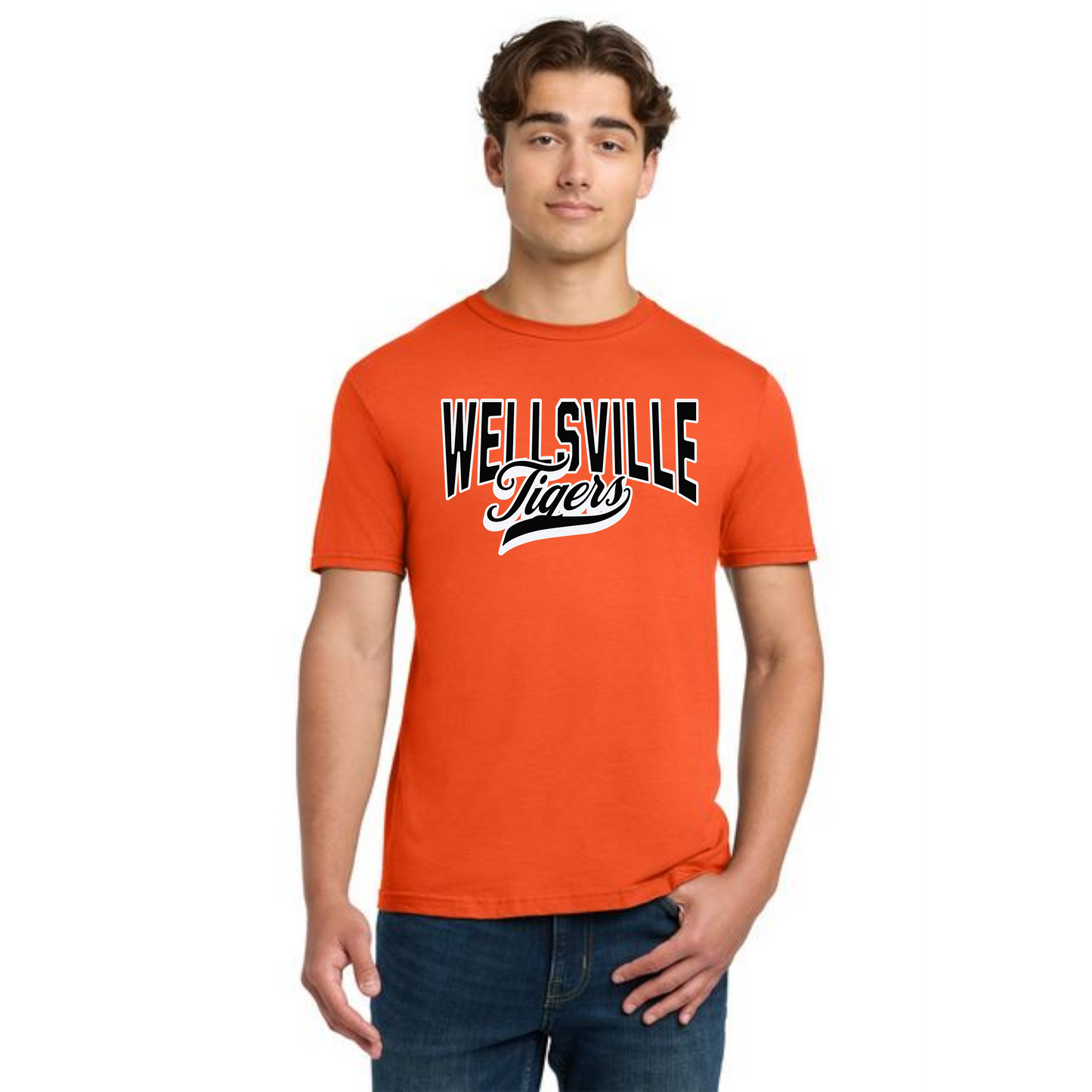 WELLSVILLE TIGERS Gildan Softstyle® T-Shirt Unisex Short Sleeve Tee 6