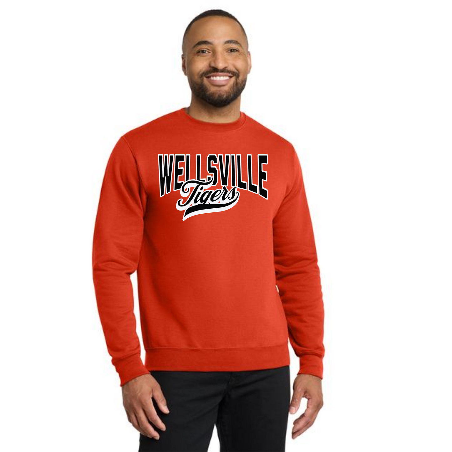 WELLSVILLE TIGERS PC78 Core Fleece Crewneck Sweatshirt 6