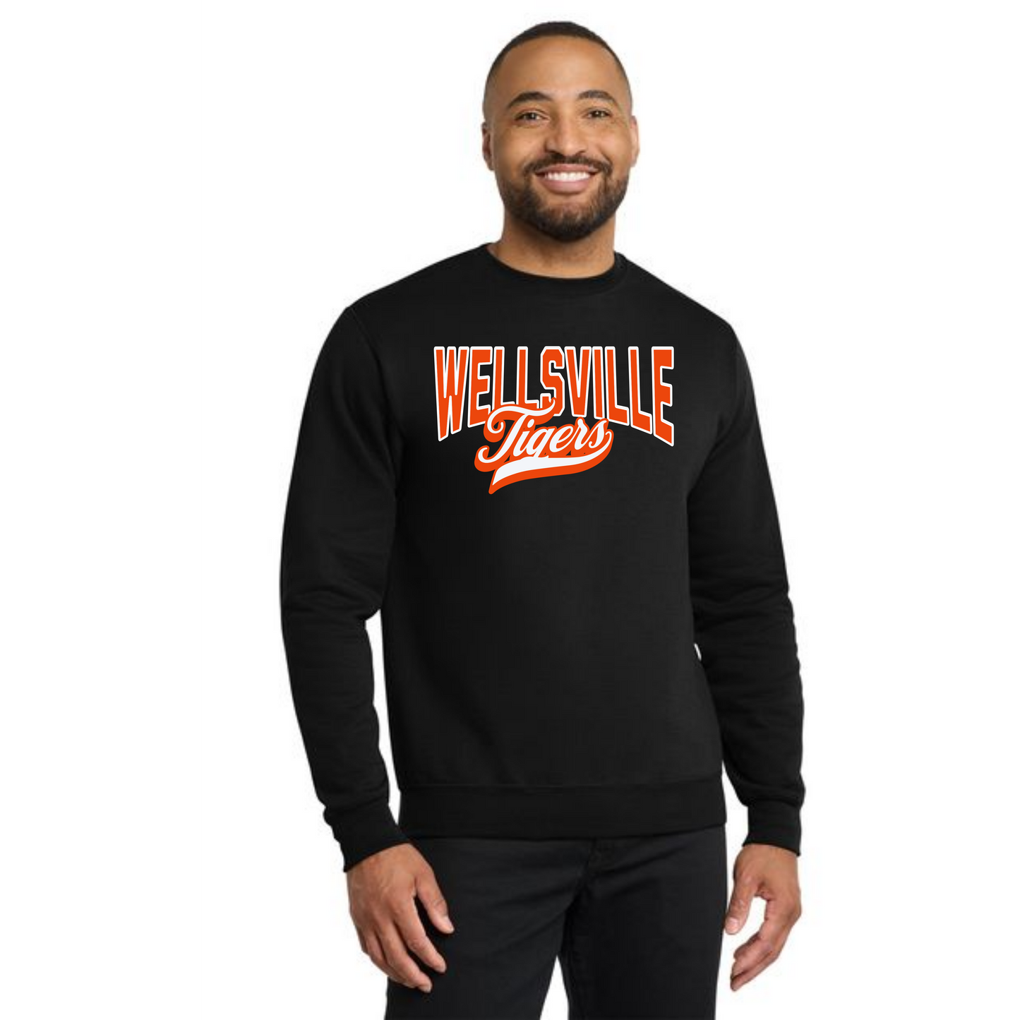 WELLSVILLE TIGERS PC78 Core Fleece Crewneck Sweatshirt 6