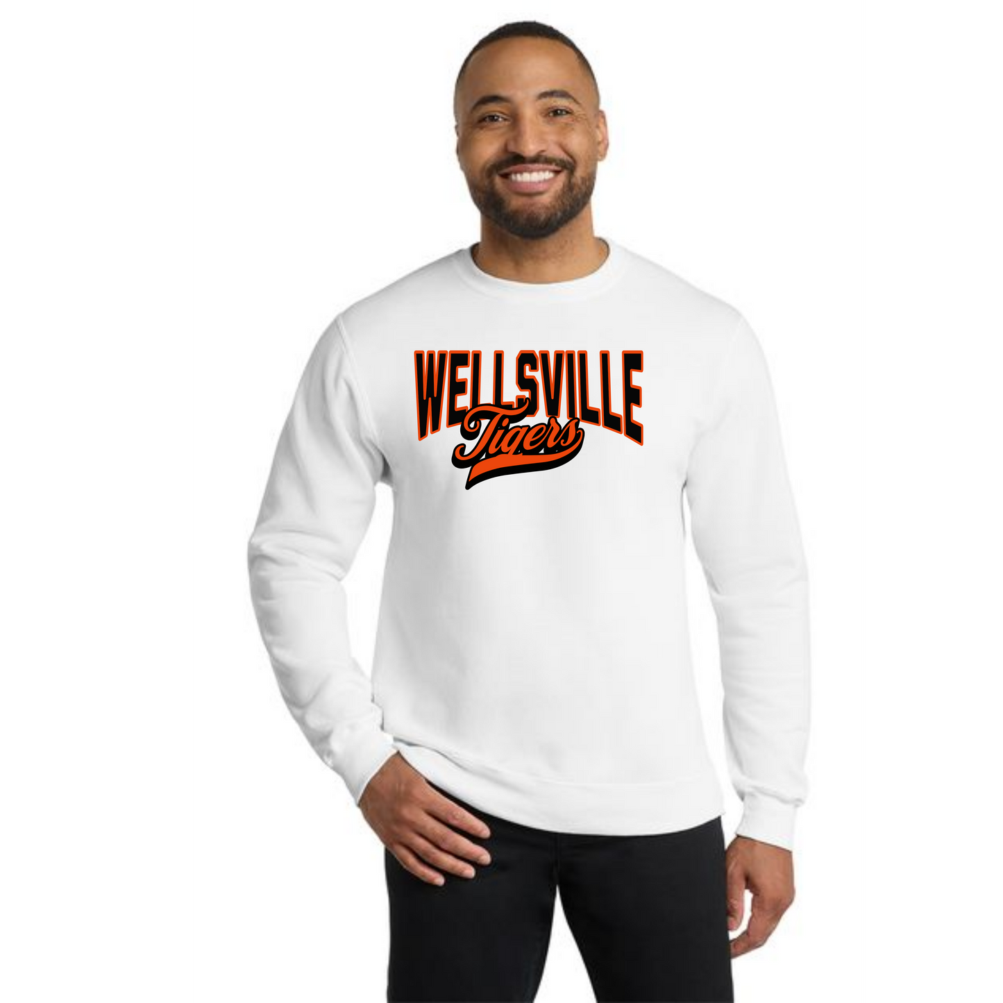 WELLSVILLE TIGERS PC78 Core Fleece Crewneck Sweatshirt 6