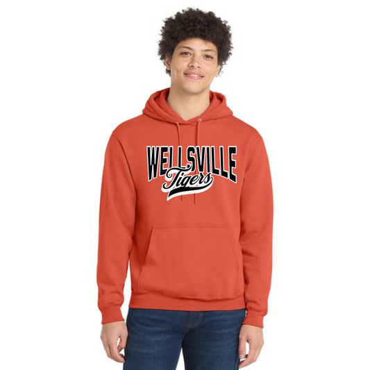 WELLSVILLE TIGERS PC78H Port & Company® Core Fleece Pullover Hooded Sweatshirt 6
