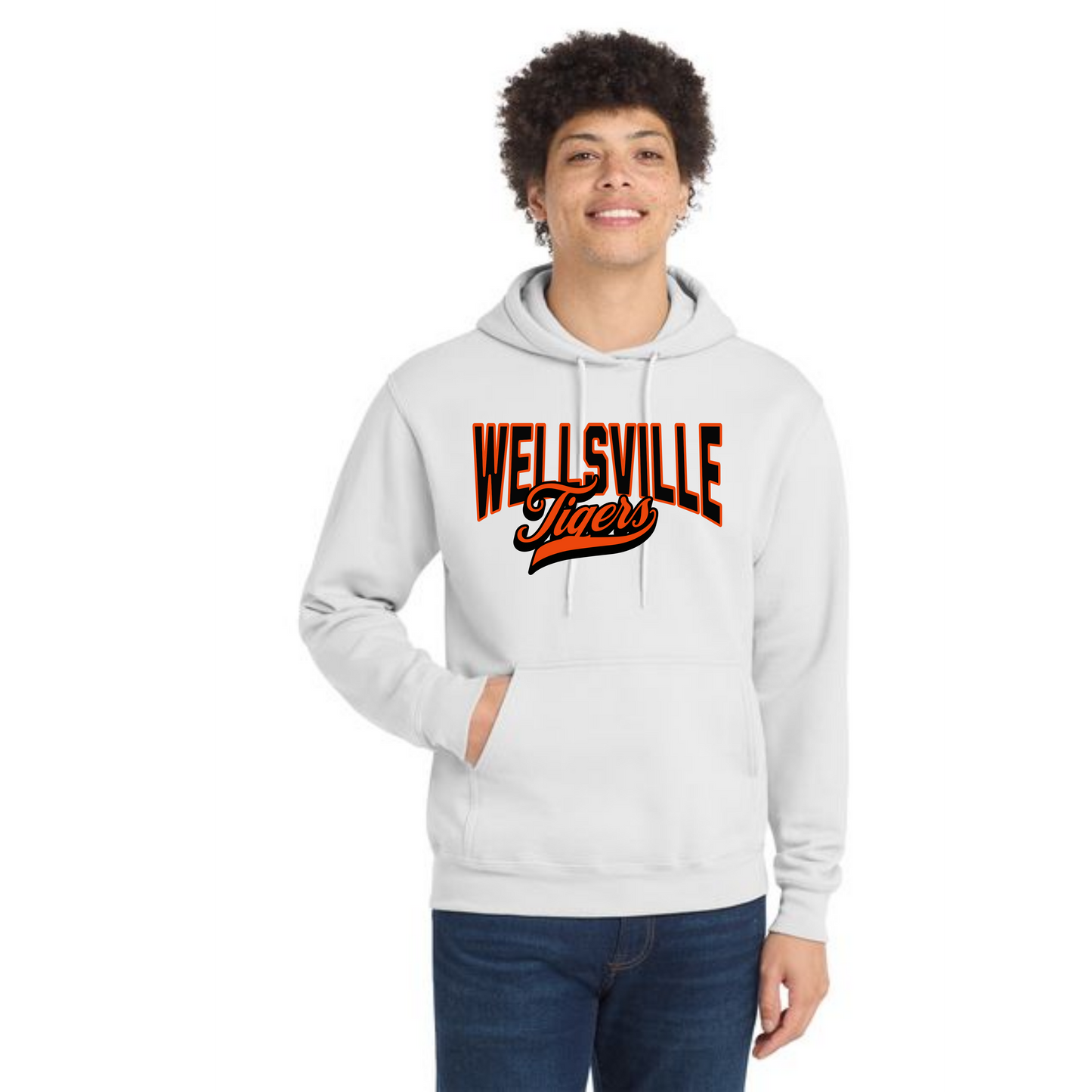 WELLSVILLE TIGERS PC78H Port & Company® Core Fleece Pullover Hooded Sweatshirt 6