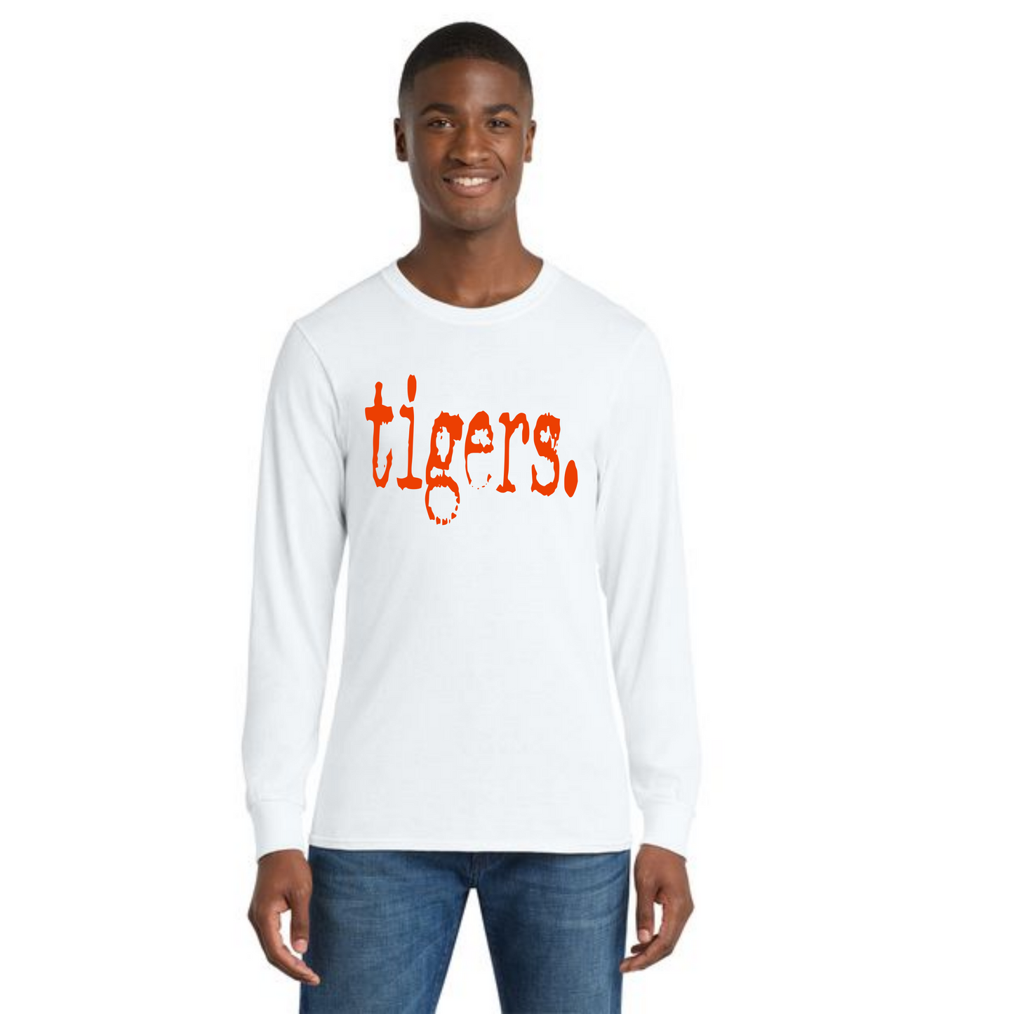 WELLSVILLE TIGERS PC55LS Port & Company® Long Sleeve Core Cotton Tee 1