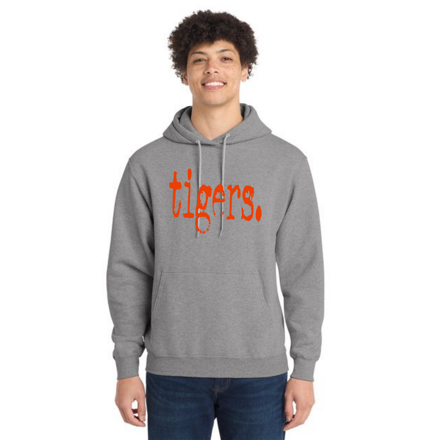 WELLSVILLE TIGERS PC78H Port & Company® Core Fleece Pullover Hooded Sweatshirt 1