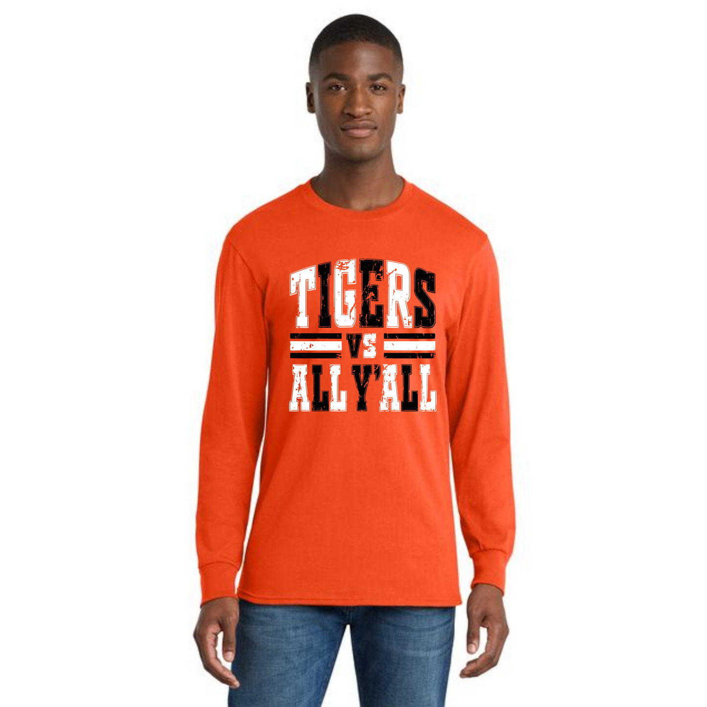WELLSVILLE TIGERS PC55LS Port & Company® Long Sleeve Core Cotton Tee 3