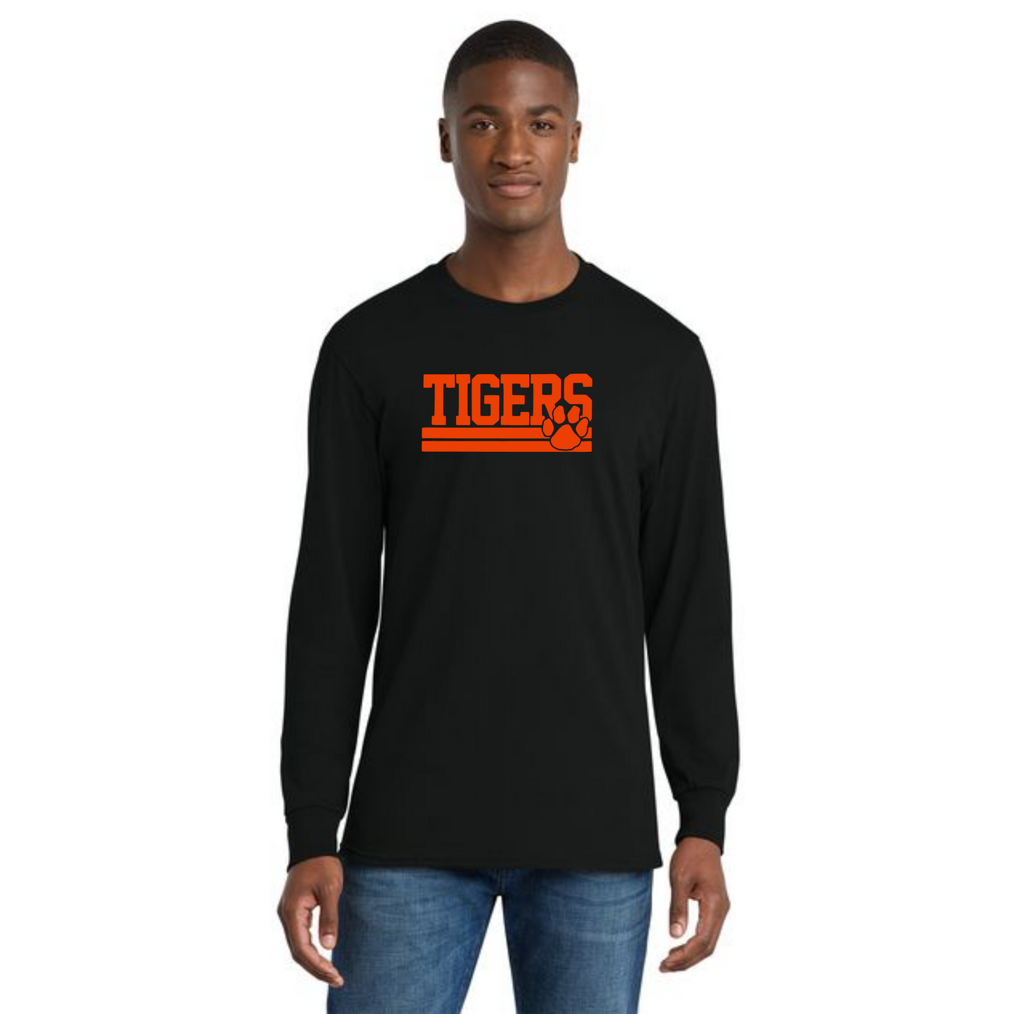 WELLSVILLE TIGERS PC55LS Port & Company® Long Sleeve Core Cotton Tee 2