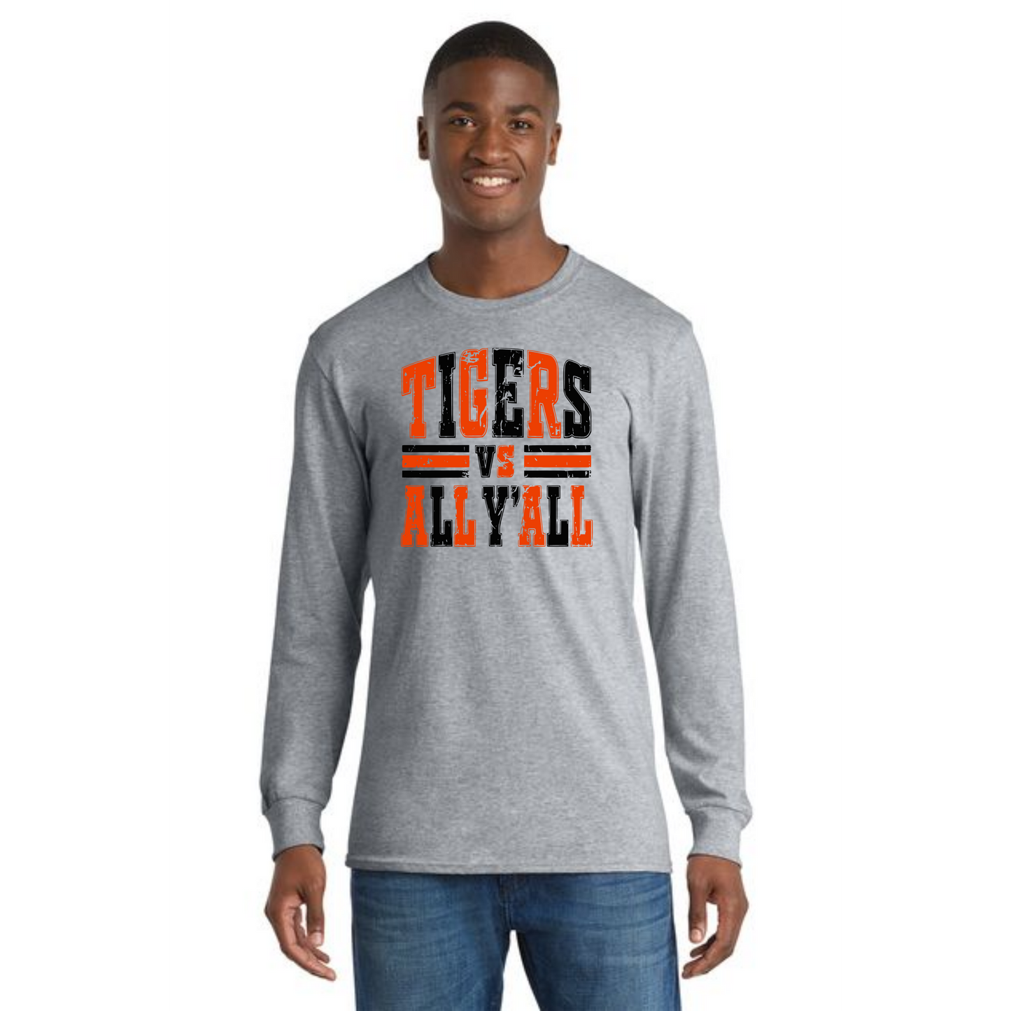 WELLSVILLE TIGERS PC55LS Port & Company® Long Sleeve Core Cotton Tee 3