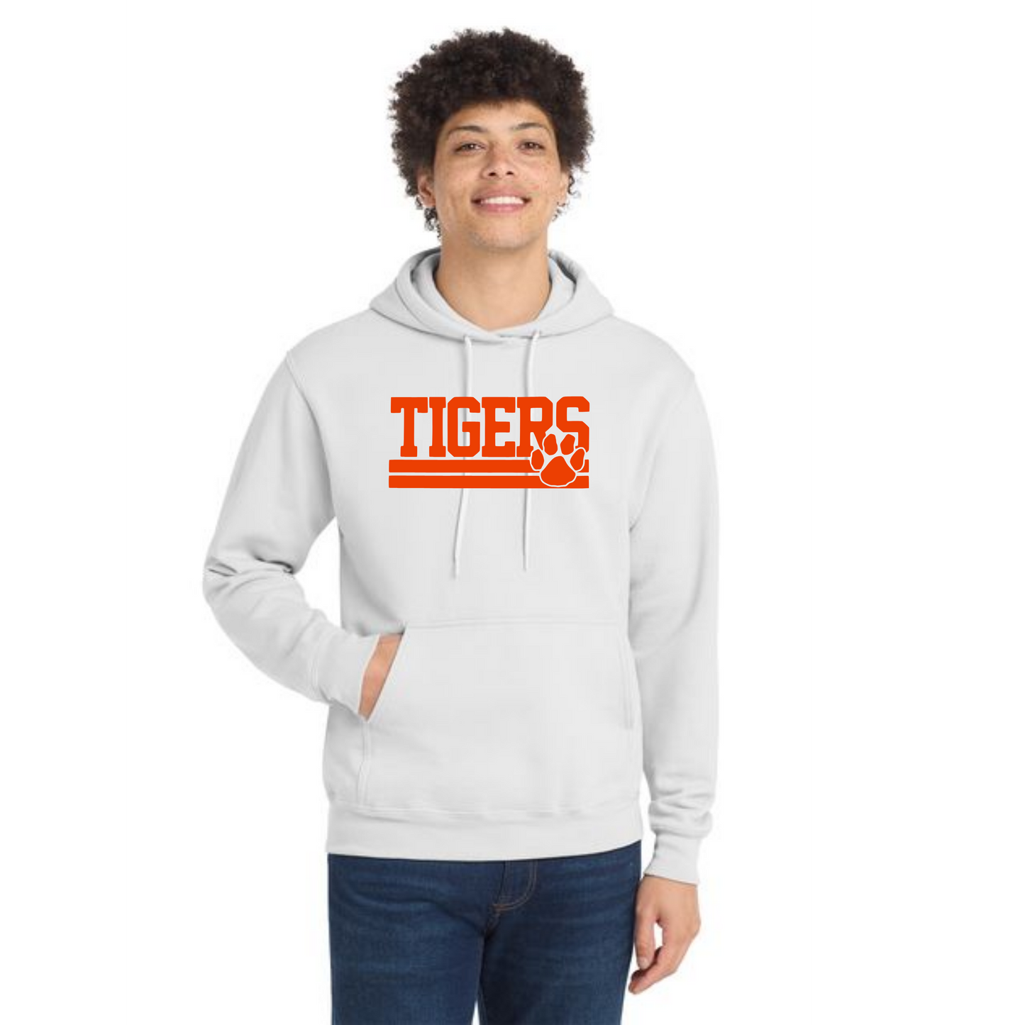WELLSVILLE TIGERS PC78H Port & Company® Core Fleece Pullover Hooded Sweatshirt 2