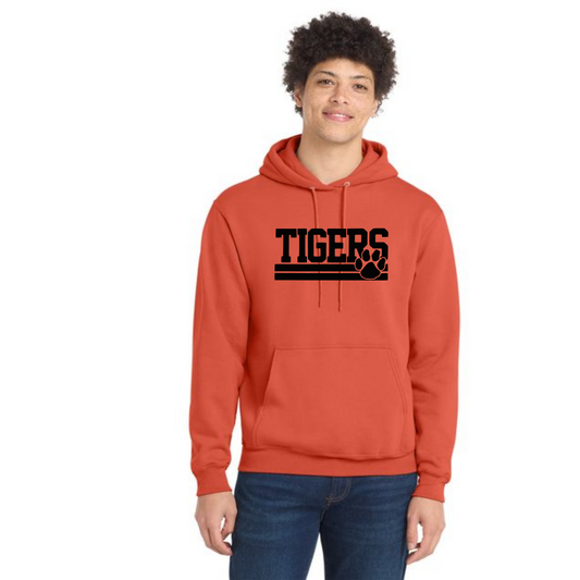 WELLSVILLE TIGERS PC78H Port & Company® Core Fleece Pullover Hooded Sweatshirt 2