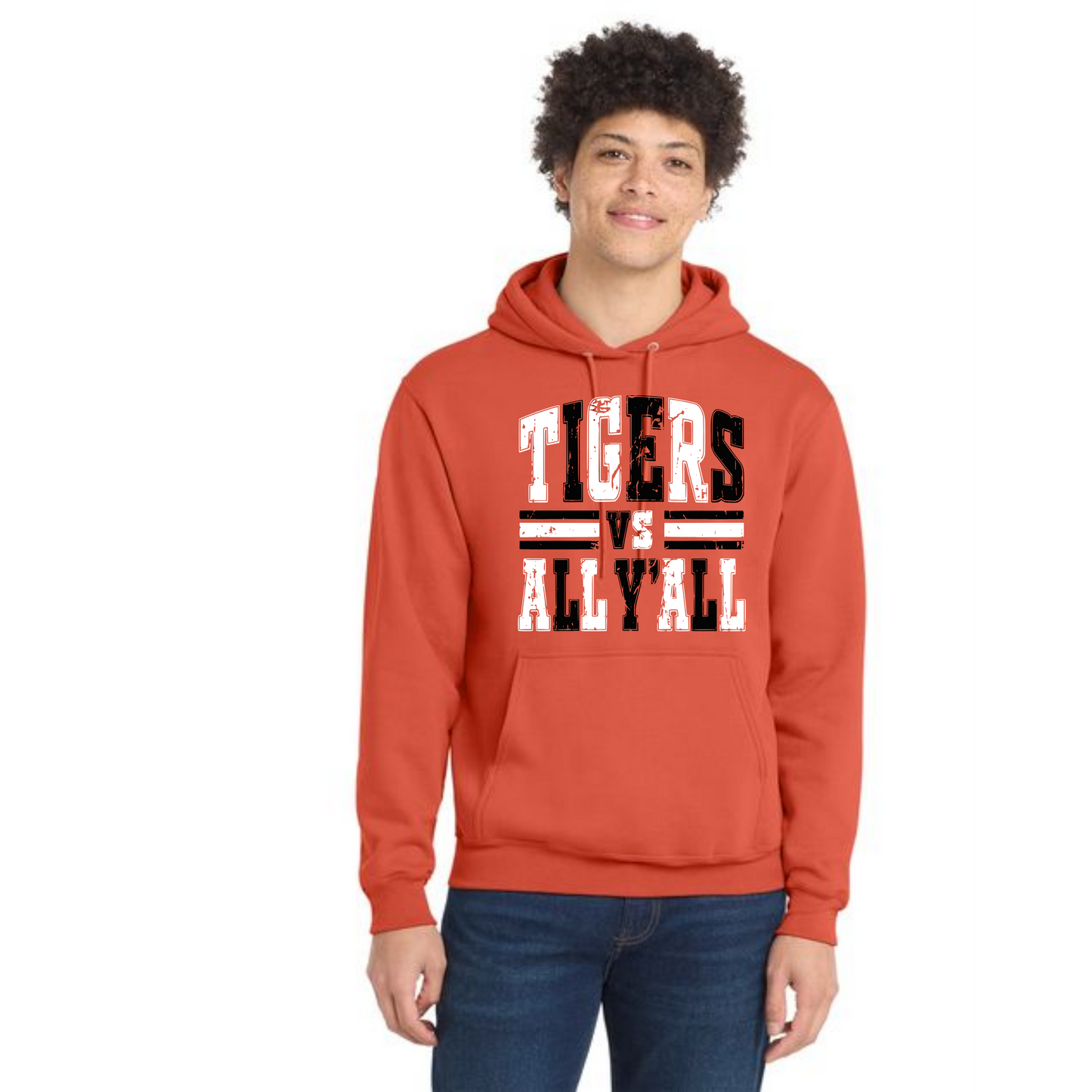 WELLSVILLE TIGERS PC78H Port & Company® Core Fleece Pullover Hooded Sweatshirt 3