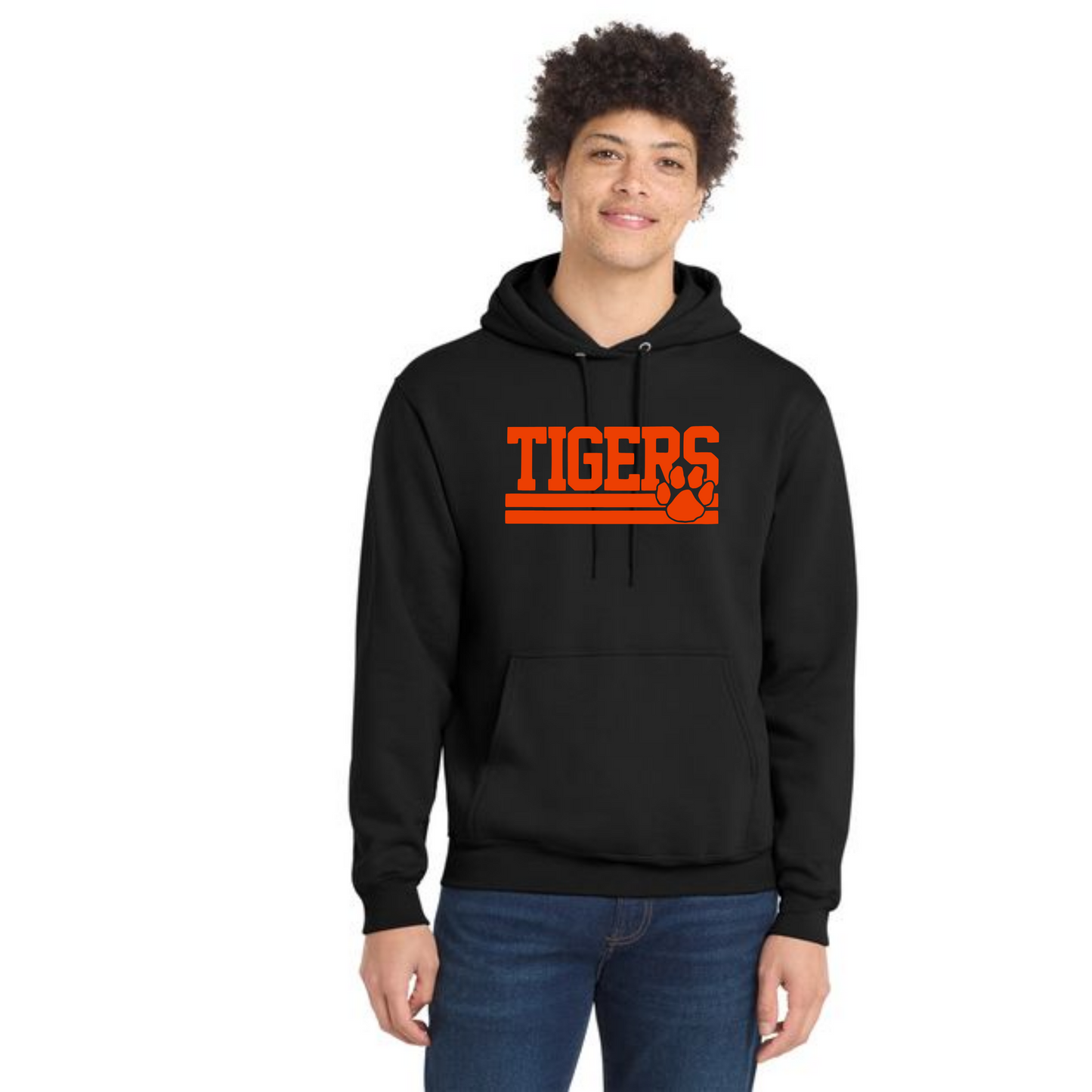 WELLSVILLE TIGERS PC78H Port & Company® Core Fleece Pullover Hooded Sweatshirt 2