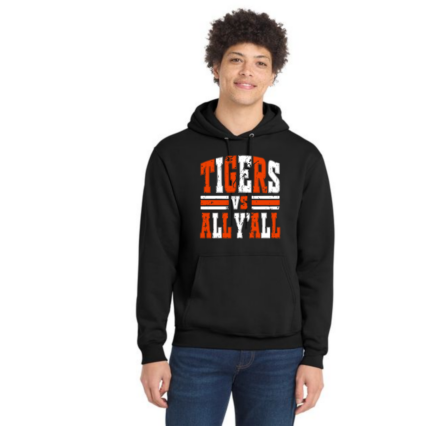 WELLSVILLE TIGERS PC78H Port & Company® Core Fleece Pullover Hooded Sweatshirt 3