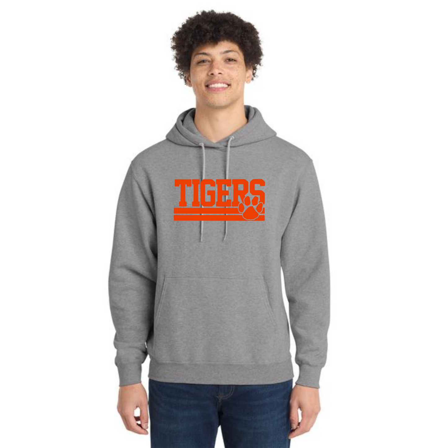 WELLSVILLE TIGERS PC78H Port & Company® Core Fleece Pullover Hooded Sweatshirt 2