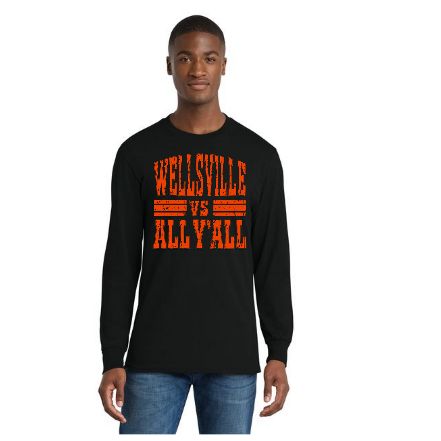 WELLSVILLE TIGERS PC55LS Port & Company® Long Sleeve Core Cotton Tee 5