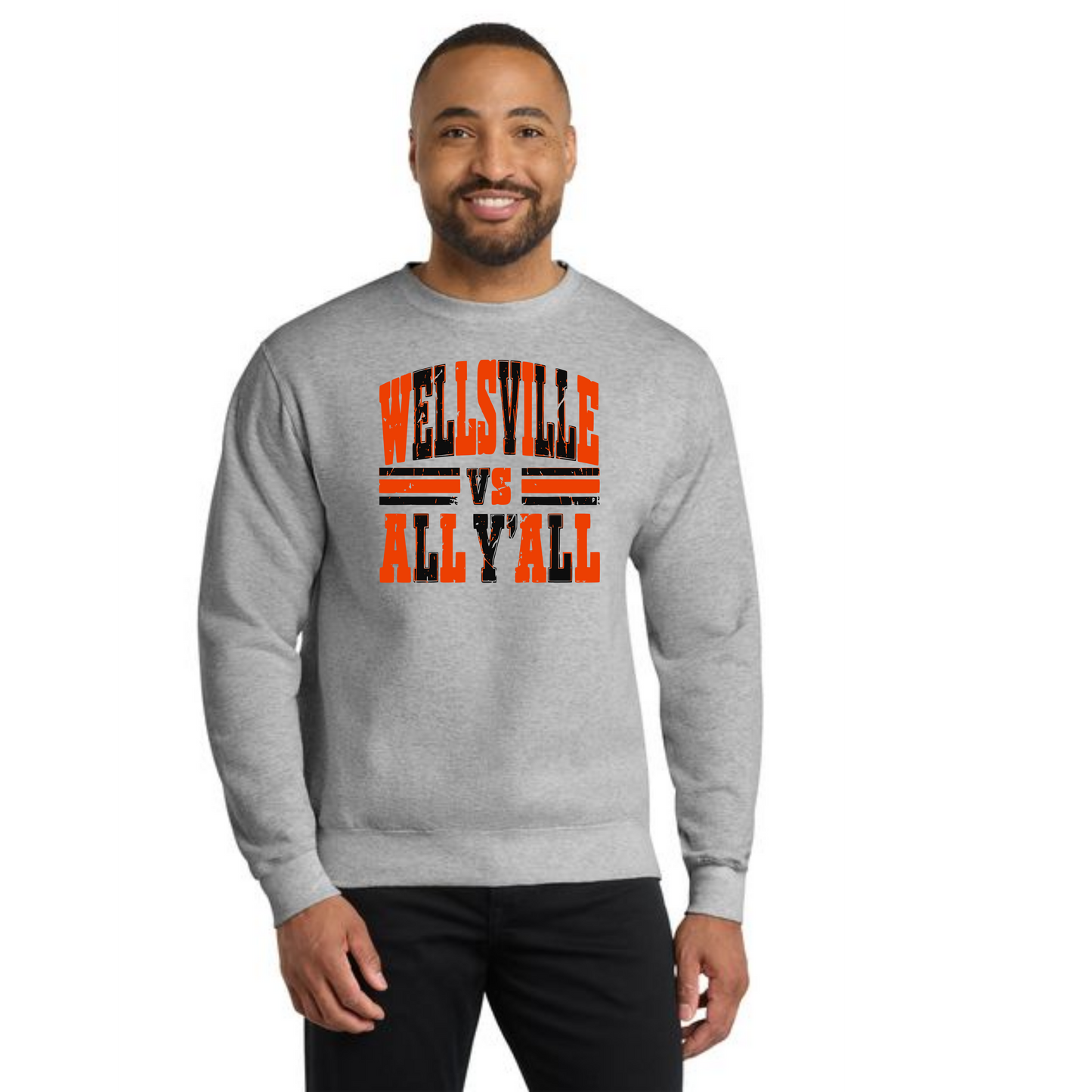WELLSVILLE TIGERS PC78 Core Fleece Crewneck Sweatshirt 5