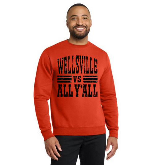 WELLSVILLE TIGERS PC78 Core Fleece Crewneck Sweatshirt 5
