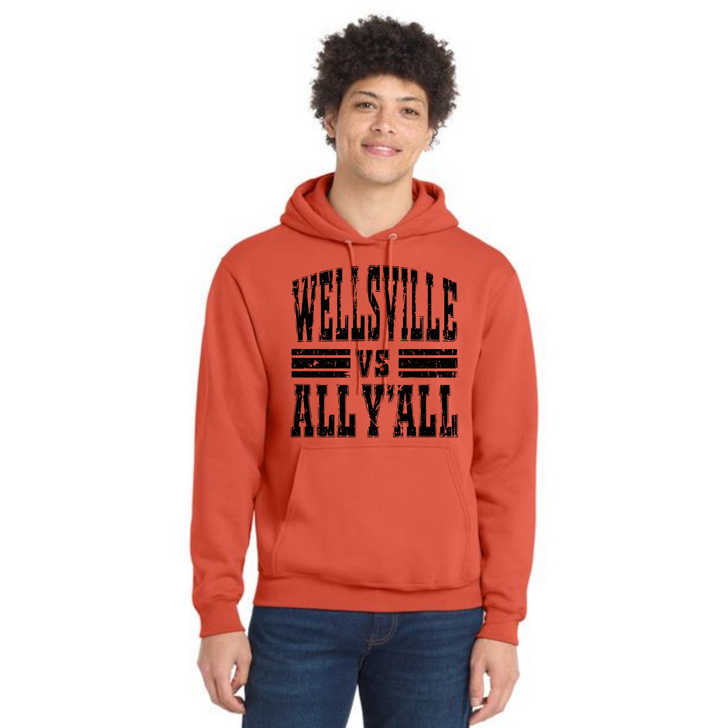 WELLSVILLE TIGERS PC78H Port & Company® Core Fleece Pullover Hooded Sweatshirt 5